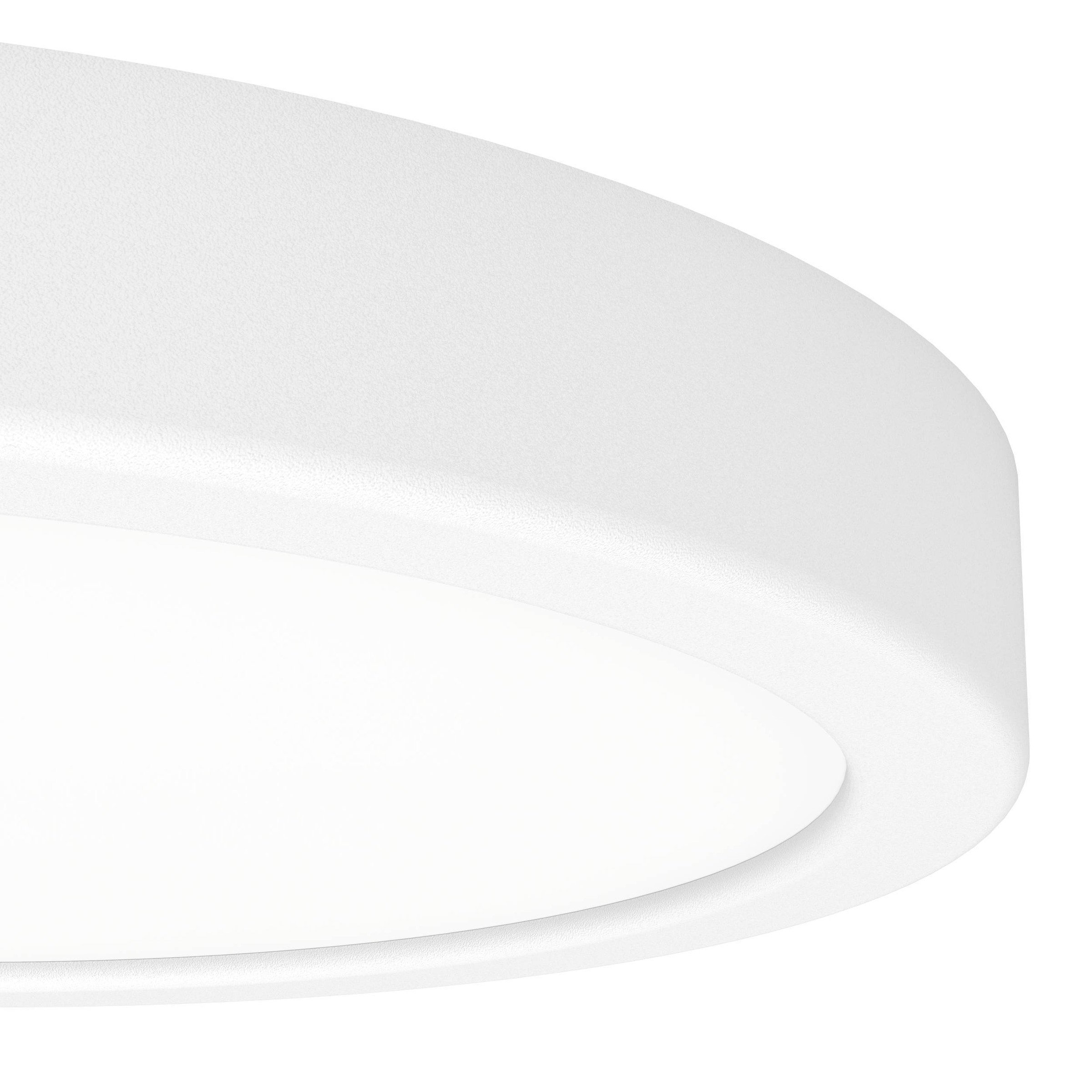 EGLO Aufbauleuchte »Fueva 6-Z Deckenlampe, ZigBee, App und Sprachsteuerung, Badlampe, IP44« LED-Modul 1 Stk. Kaltweiß | RGB Aufbauleuchte - H2,5 x Ø21,1 cm - weiß - 11,2W inkl.
