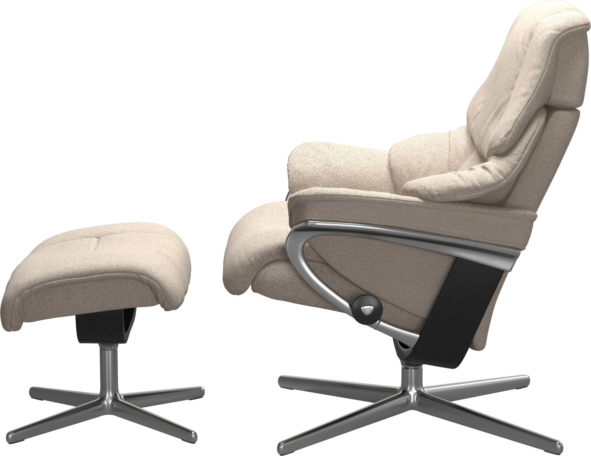 Stressless® Fußhocker »Reno«, mit Cross Base, Größe S, M & L, Holzakzent Schwarz