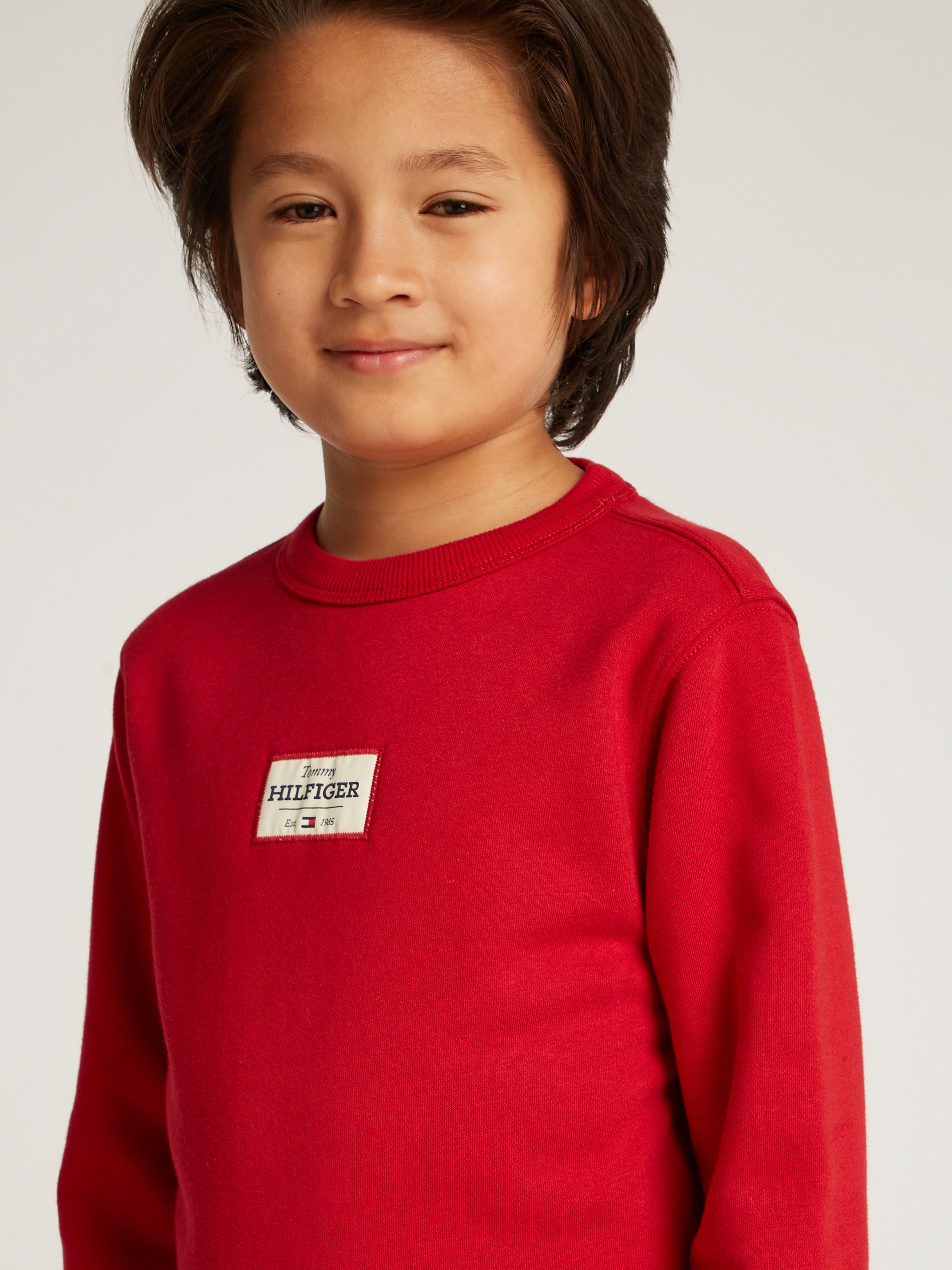 Tommy Hilfiger Sweatshirt »MONOTYPE 1985 LABEL REG SWEATSH«, mit Logo-Patch