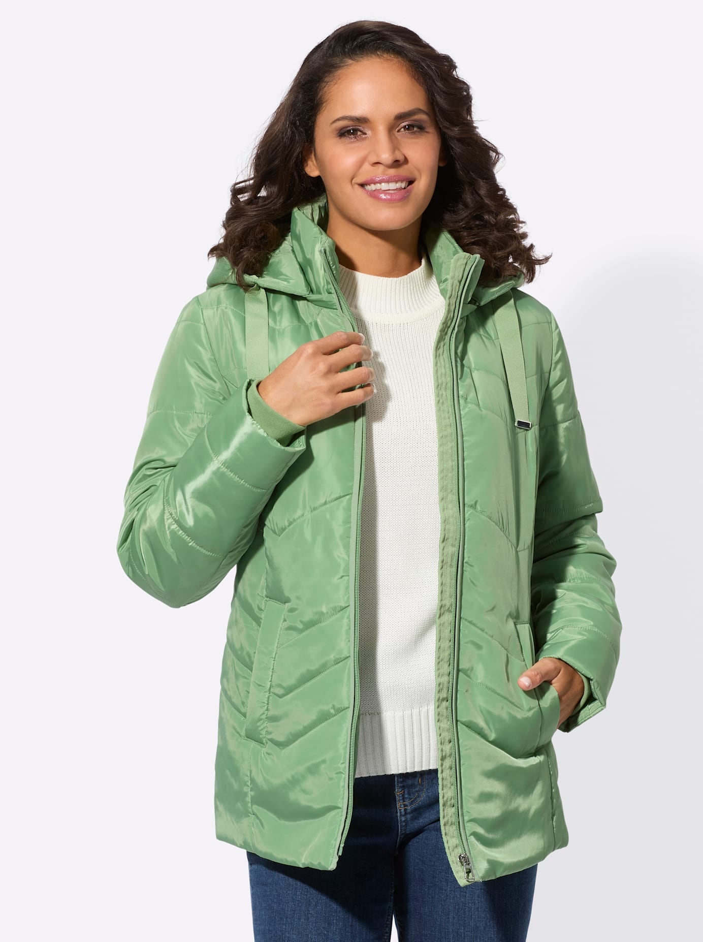 Casual Looks Steppjacke, mit Kapuze