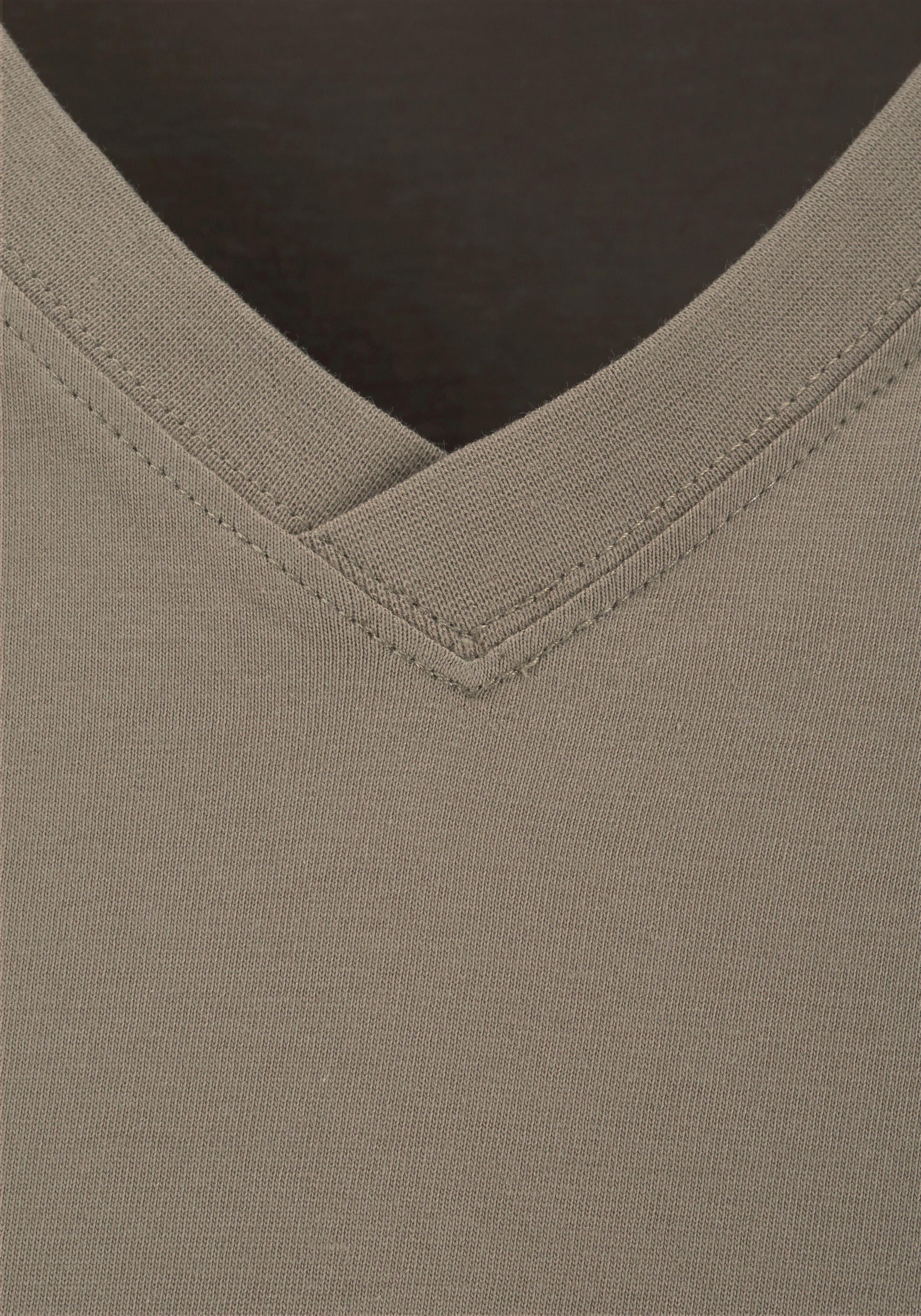 H.I.S T-Shirt, (Packung, 3 tlg.), mit V-Ausschnitt aus Baumwolle, Unterhemd, T-Shirt