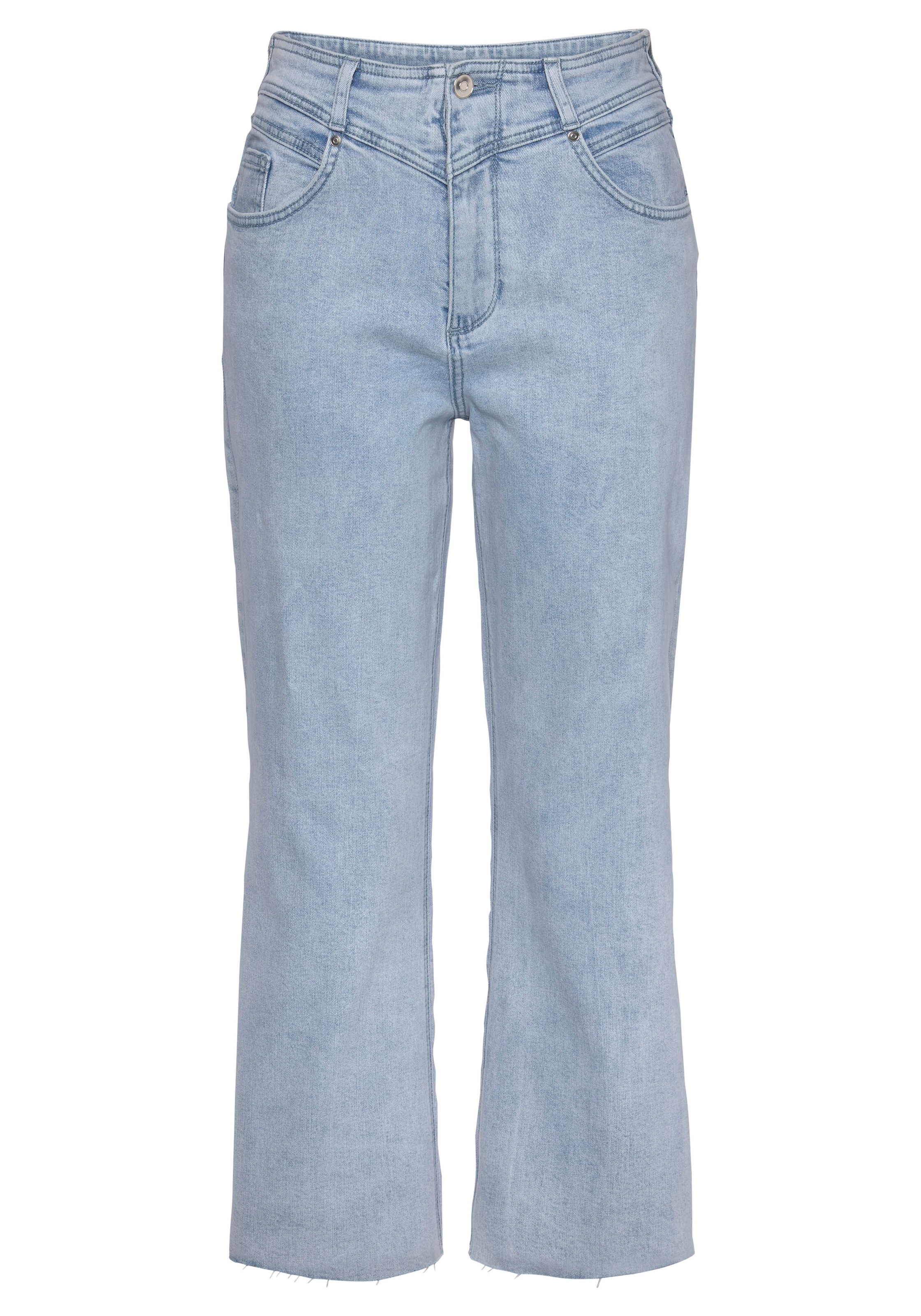OTTO leicht 7/8-Jeans, LASCANA mit Beinabschlüssen ausgefransten im Shop Online
