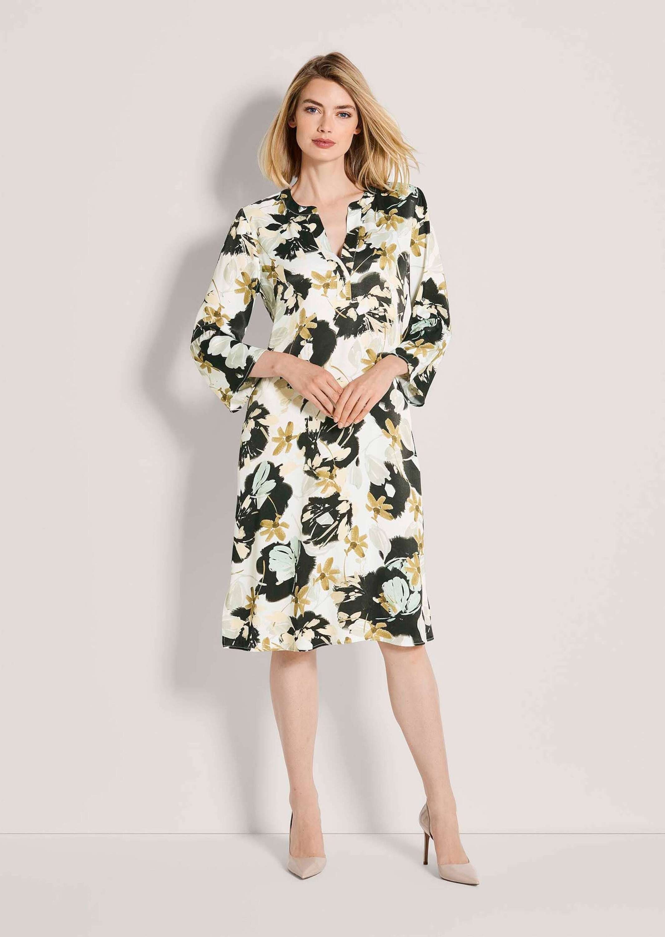 MADELEINE Sommerkleid »Viskosekleid Print-Kleid mit Volants«