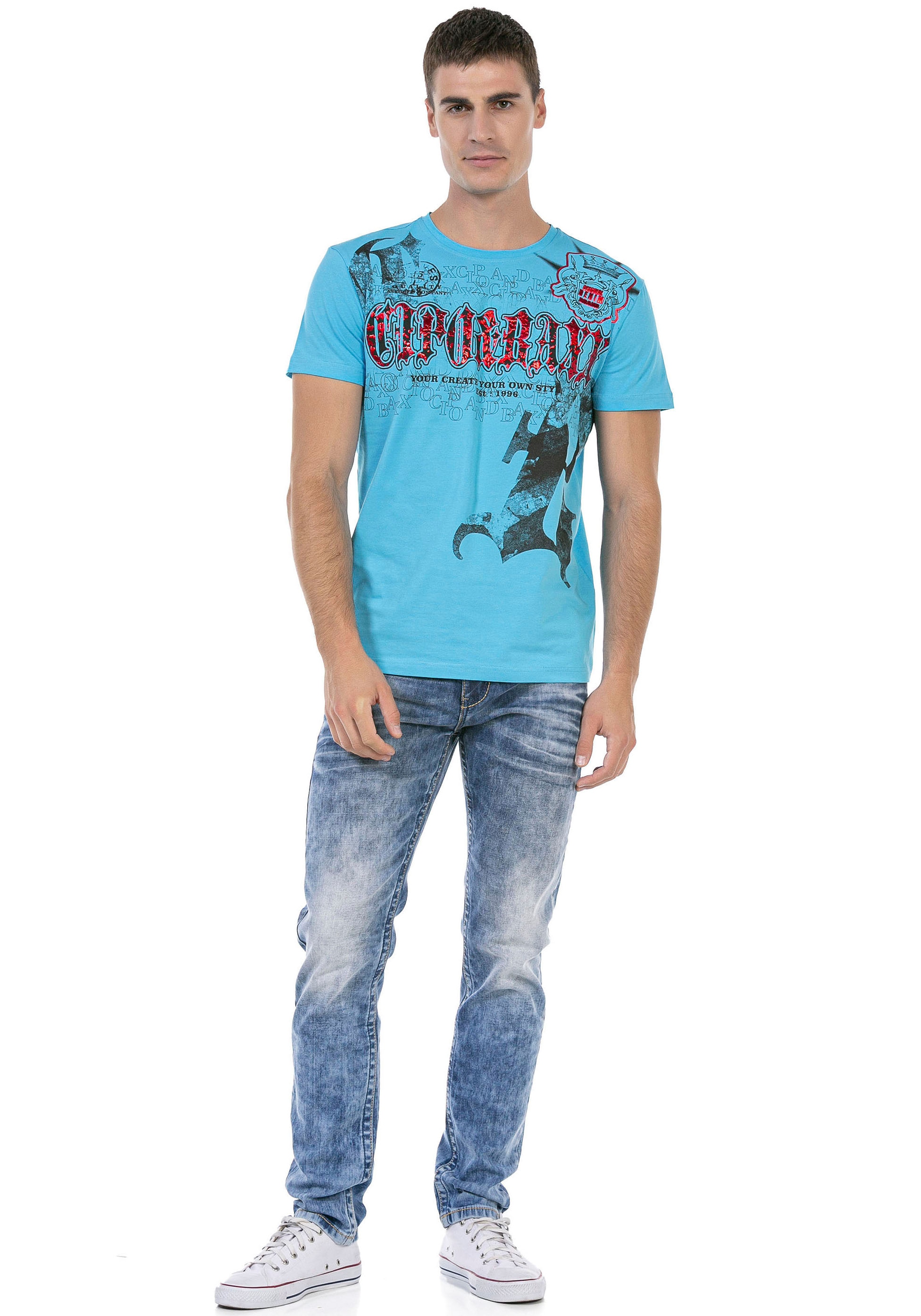 Cipo & Baxx Regular-fit-Jeans, mit markanter Waschung