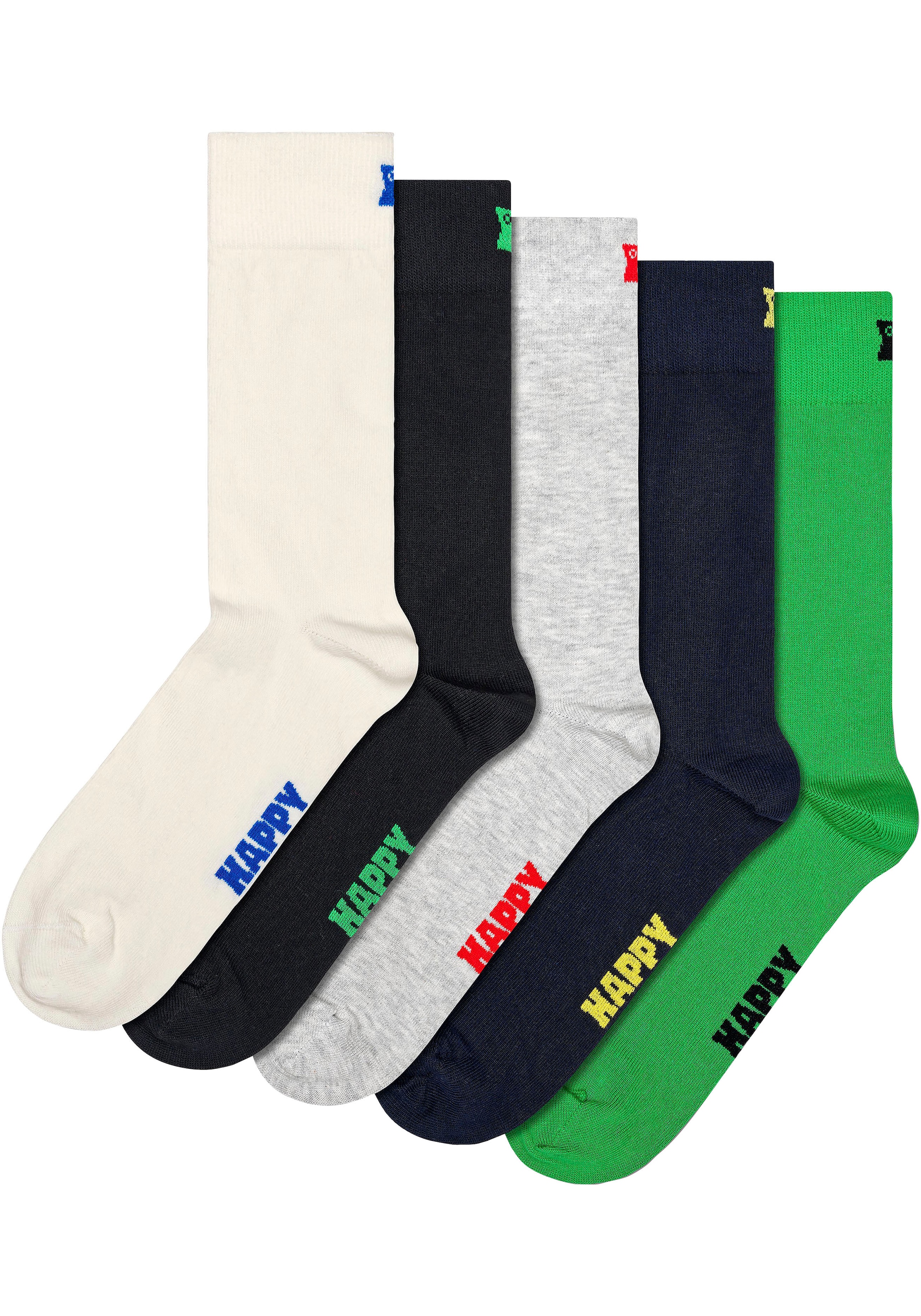 Happy Socks Socken, (Set, 5 Paar), mit schlichtem Look