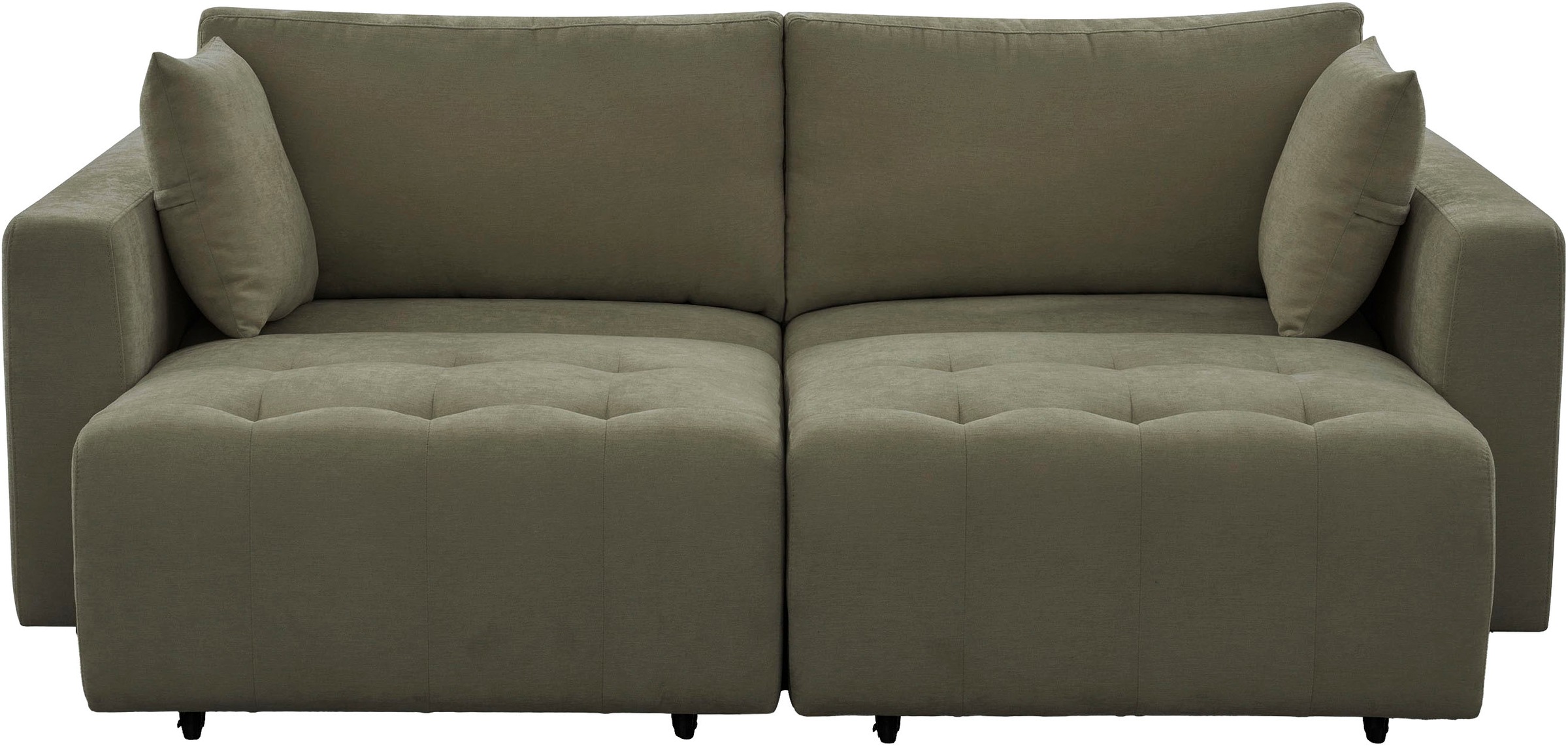 OTTO home 2,5-Sitzer »ELIANN , 209 cm - elektrisches Schlafsofa« mit USB A/C-Anschluss. Federkern, Webstoff