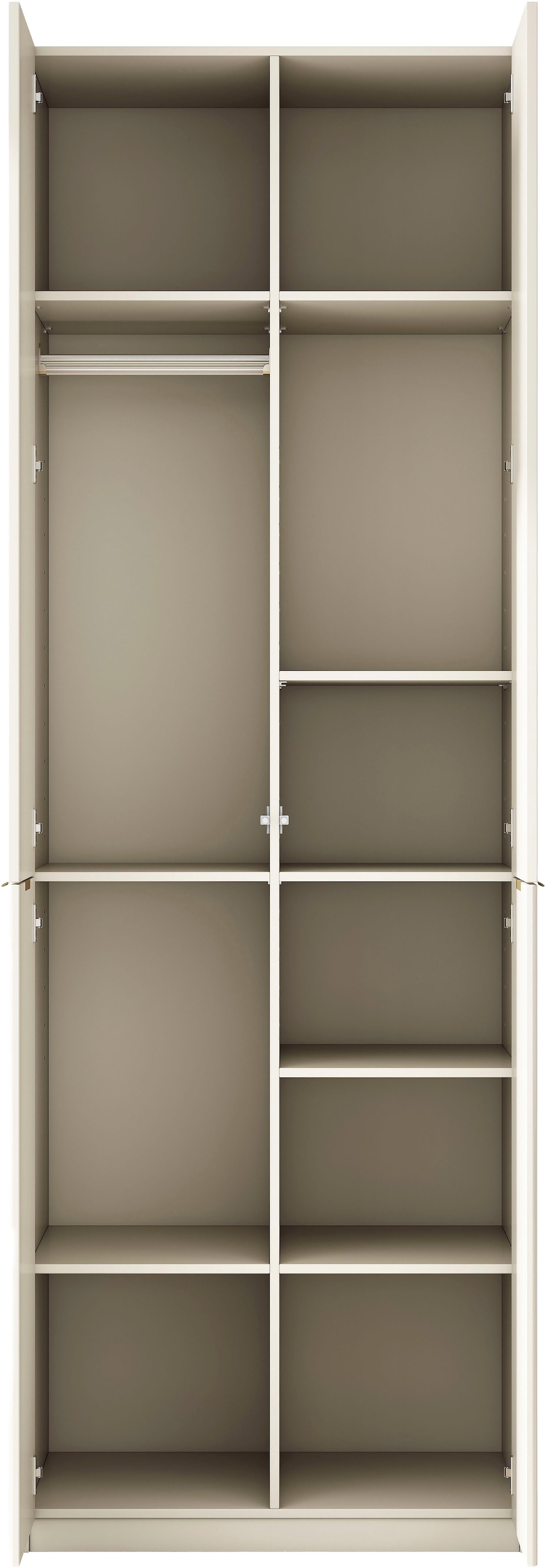 OTTO home Kleiderschrank »Jorella Schlafzimmerschrank Garderobe« eleganter Schlafzimmerschrank Rillendesign Trend Breite 82cm