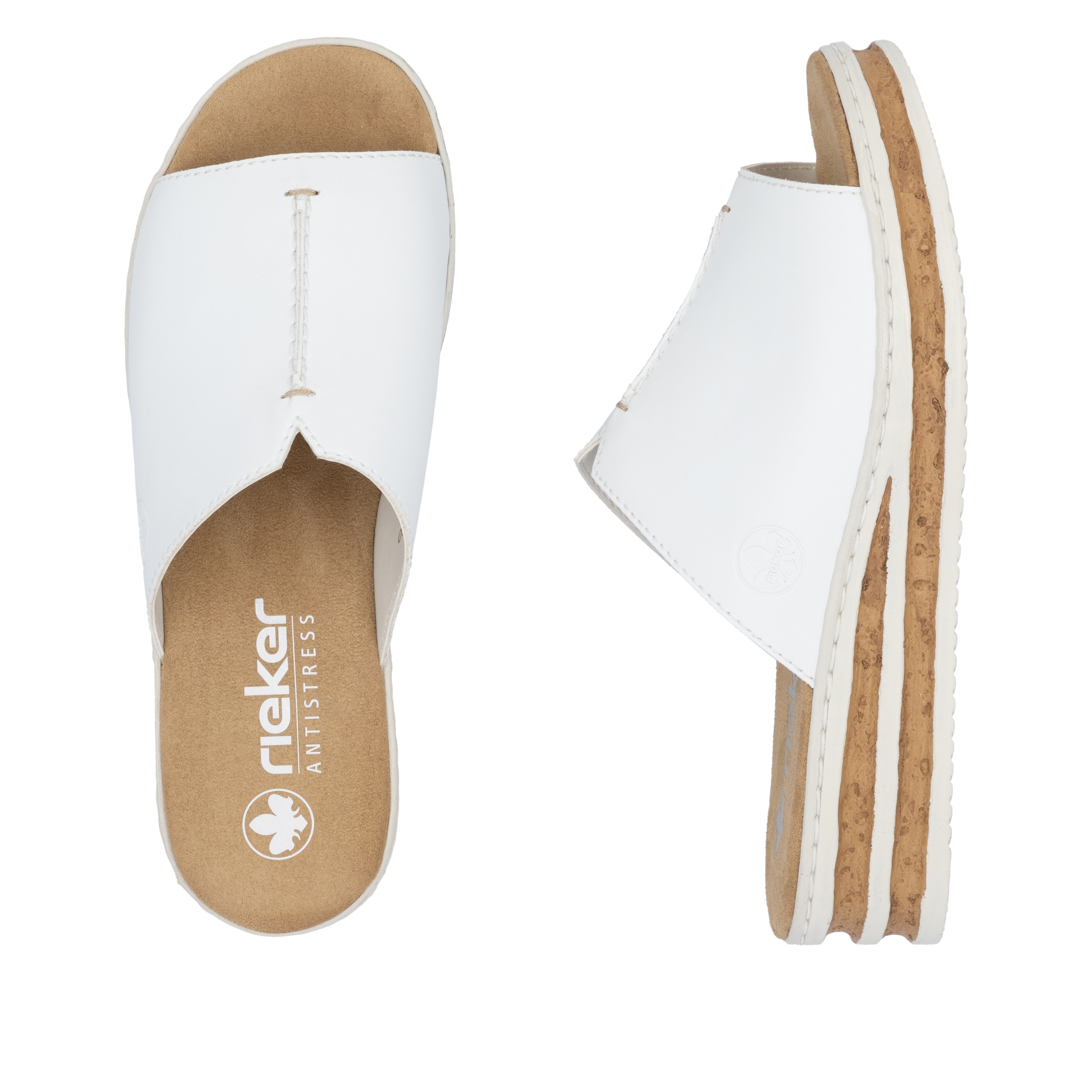 Rieker Keilpantolette, Sommerschuh, Hausschuh, Keilabsatz, zum Schlupfen