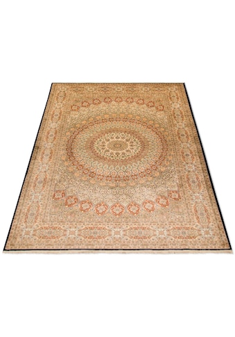 morgenland Teppich »Kaschmir Seide Teppich handgeknüpft mehrfarbig«, rechteckig, 5 mm... kaufen