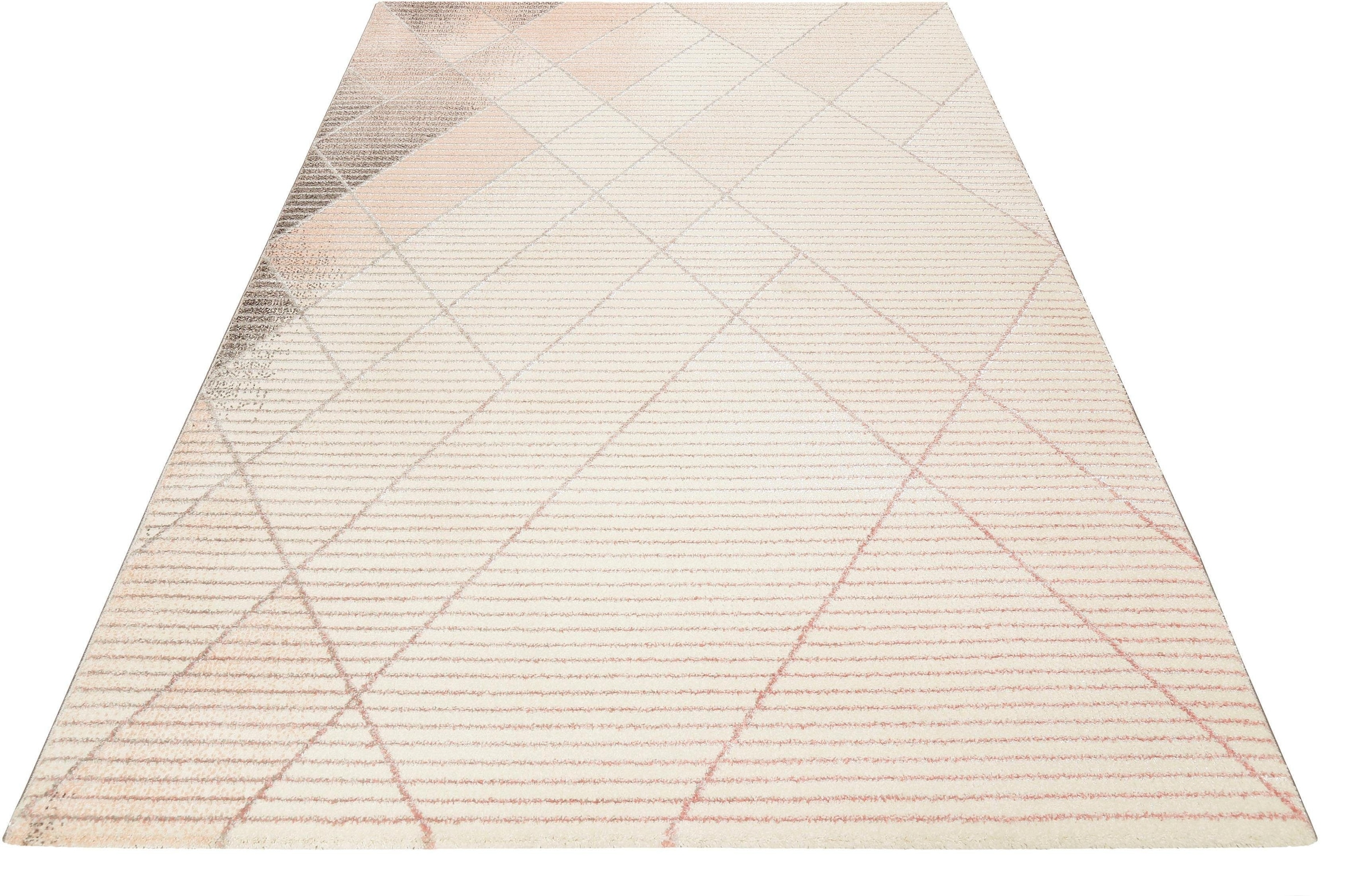 Wecon home Teppich »Velvet Walk«, rechteckig, 13 mm Höhe, Kurzflor, Wohnzimmer