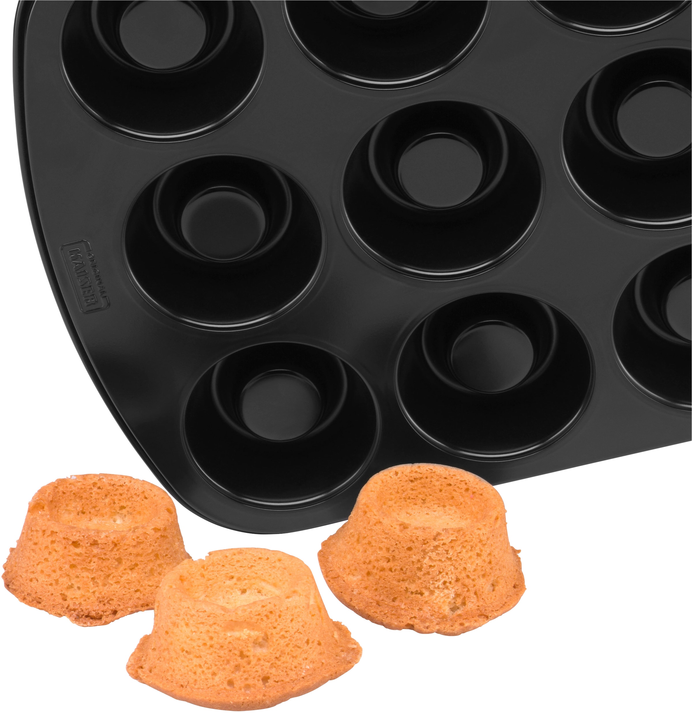 Kaiser Backformen Muffinform »Inspiration«, (1 St.), Blech für 24 Mini-Muffins, antihaftbeschichteter Stahl, formstabil
