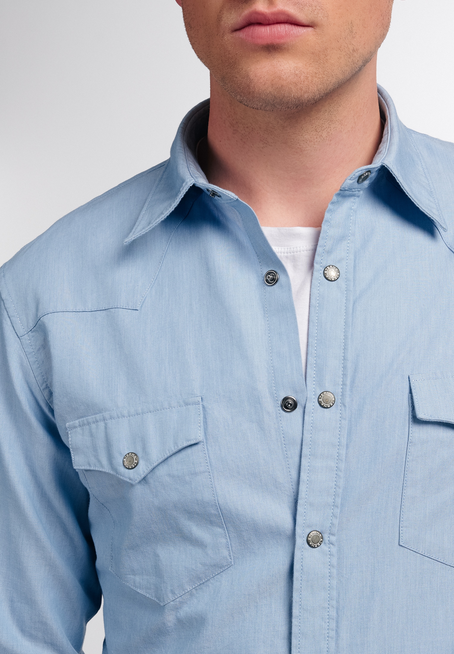 Eterna Langarmhemd »SLIM FIT«, EASY IRON (bügelleicht)