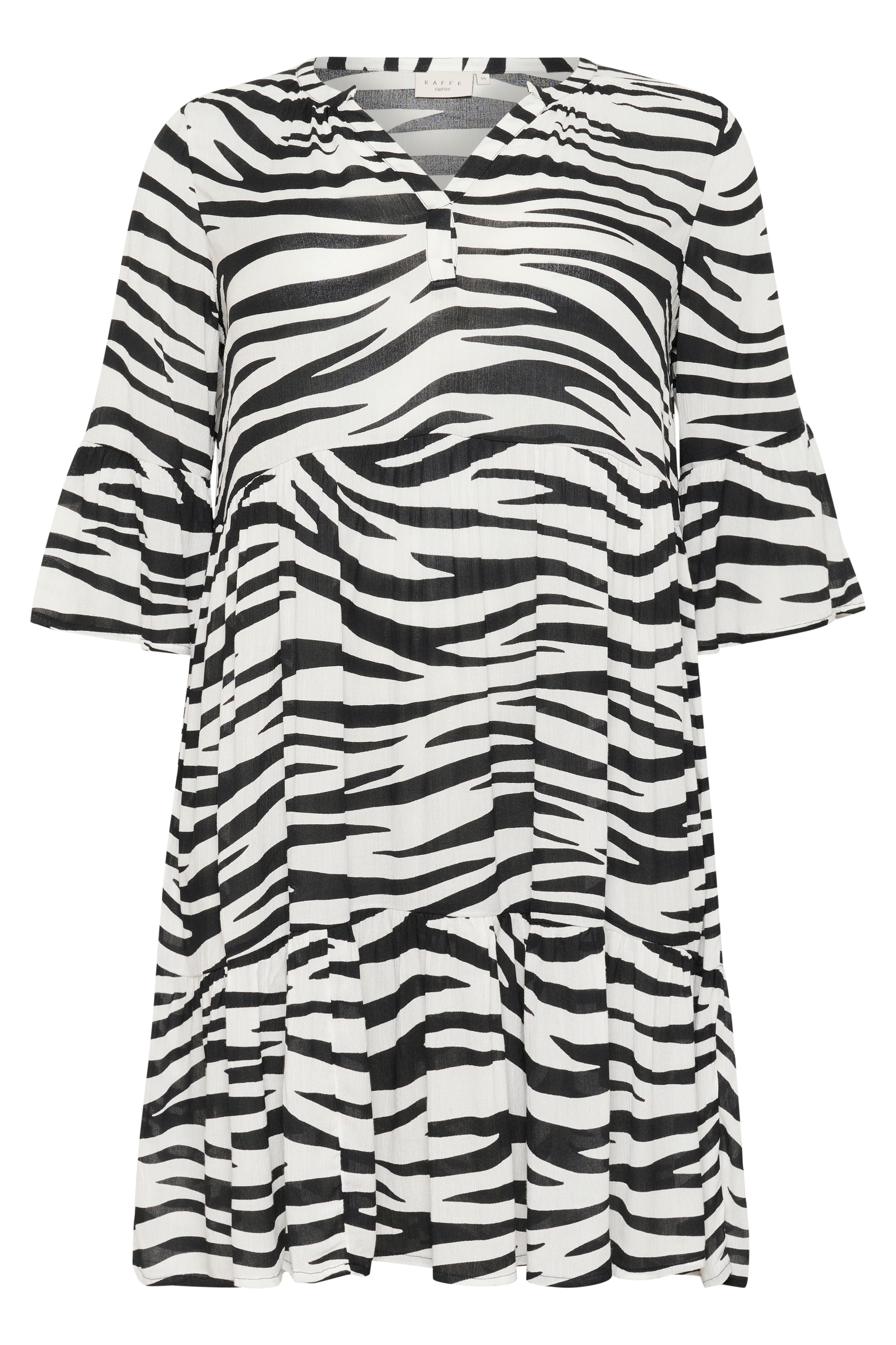KAFFE Curve Midikleid »Damen Kleid KCleane«
