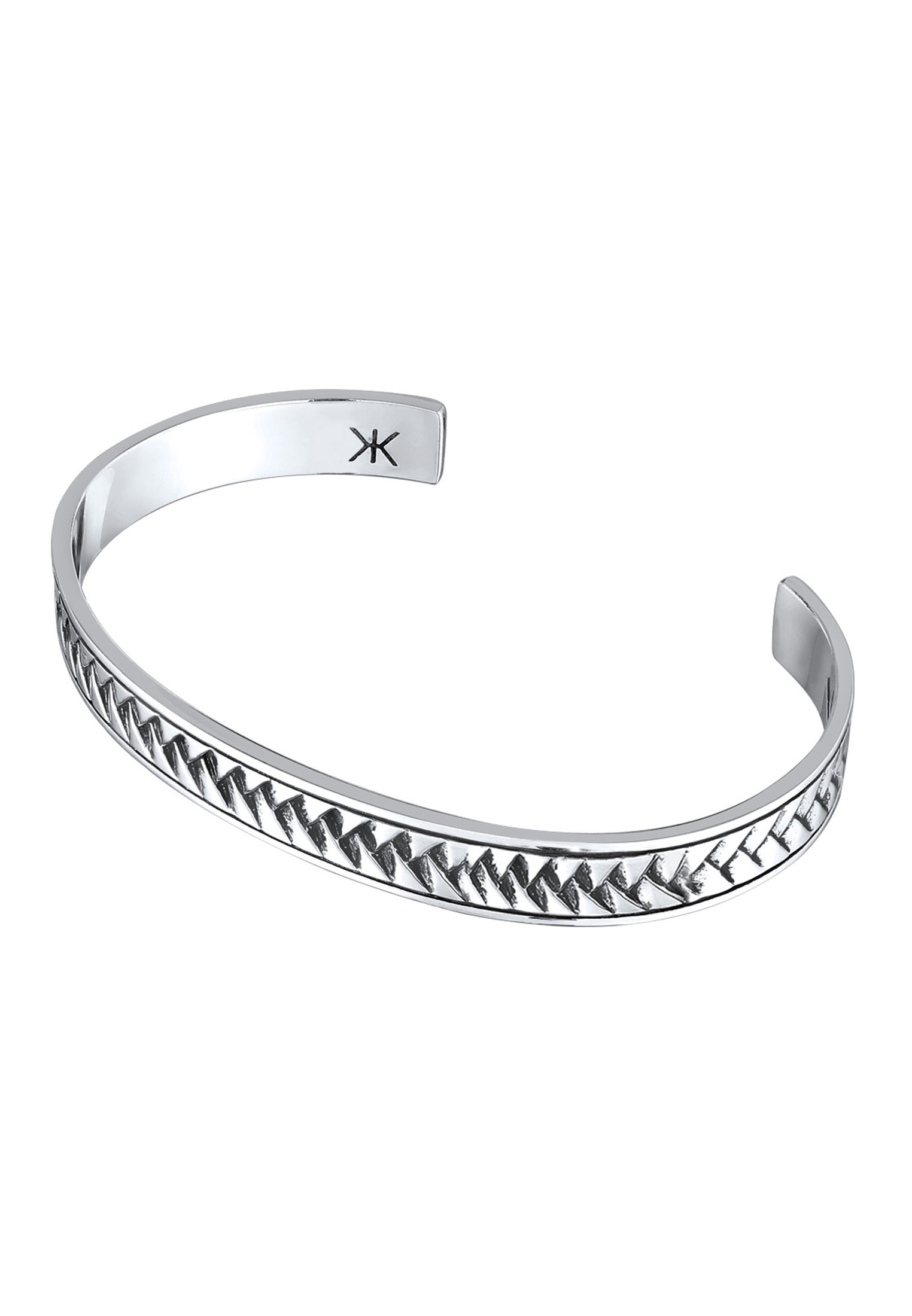 Kuzzoi Armreif »Armband Armreif Zopfmuster Vintage Design 925 Sterling Silber«