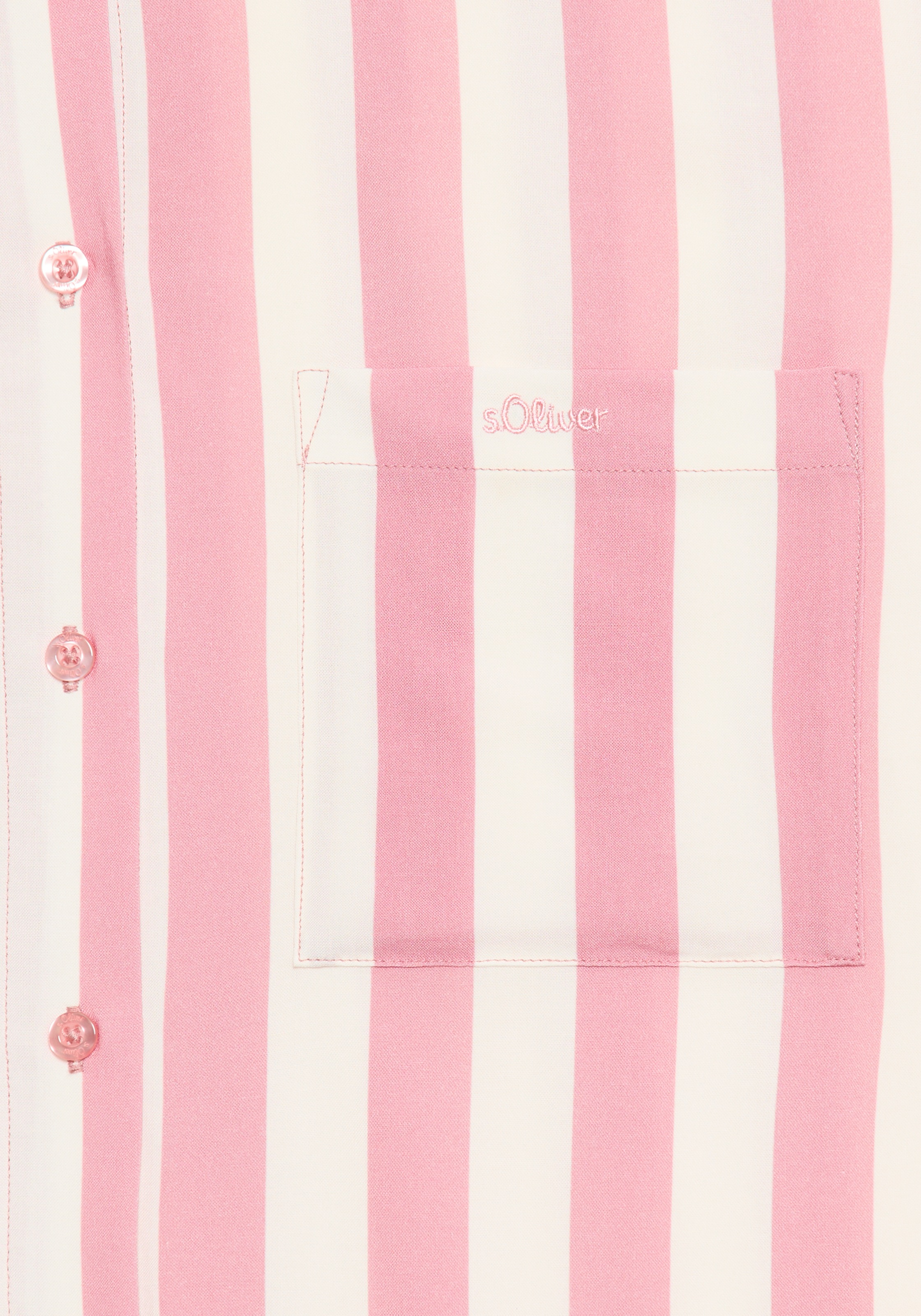 s.Oliver Pyjamaoberteil 1-teilig,  mit breiten Streifen