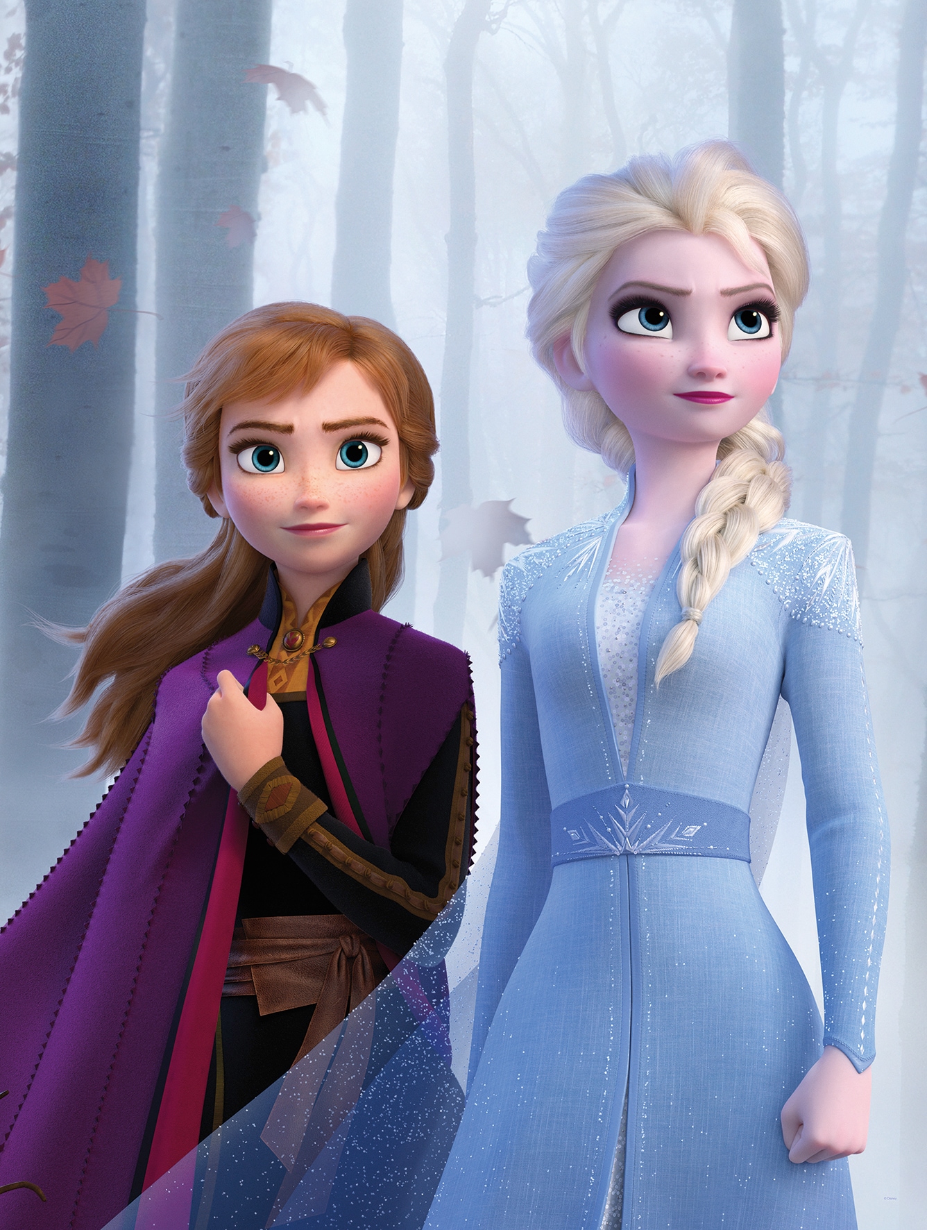 Komar Poster »Frozen Sisters in the Wood«, Disney, (1 St.), Kinderzimmer, Schlafzimmer, Wohnzimmer