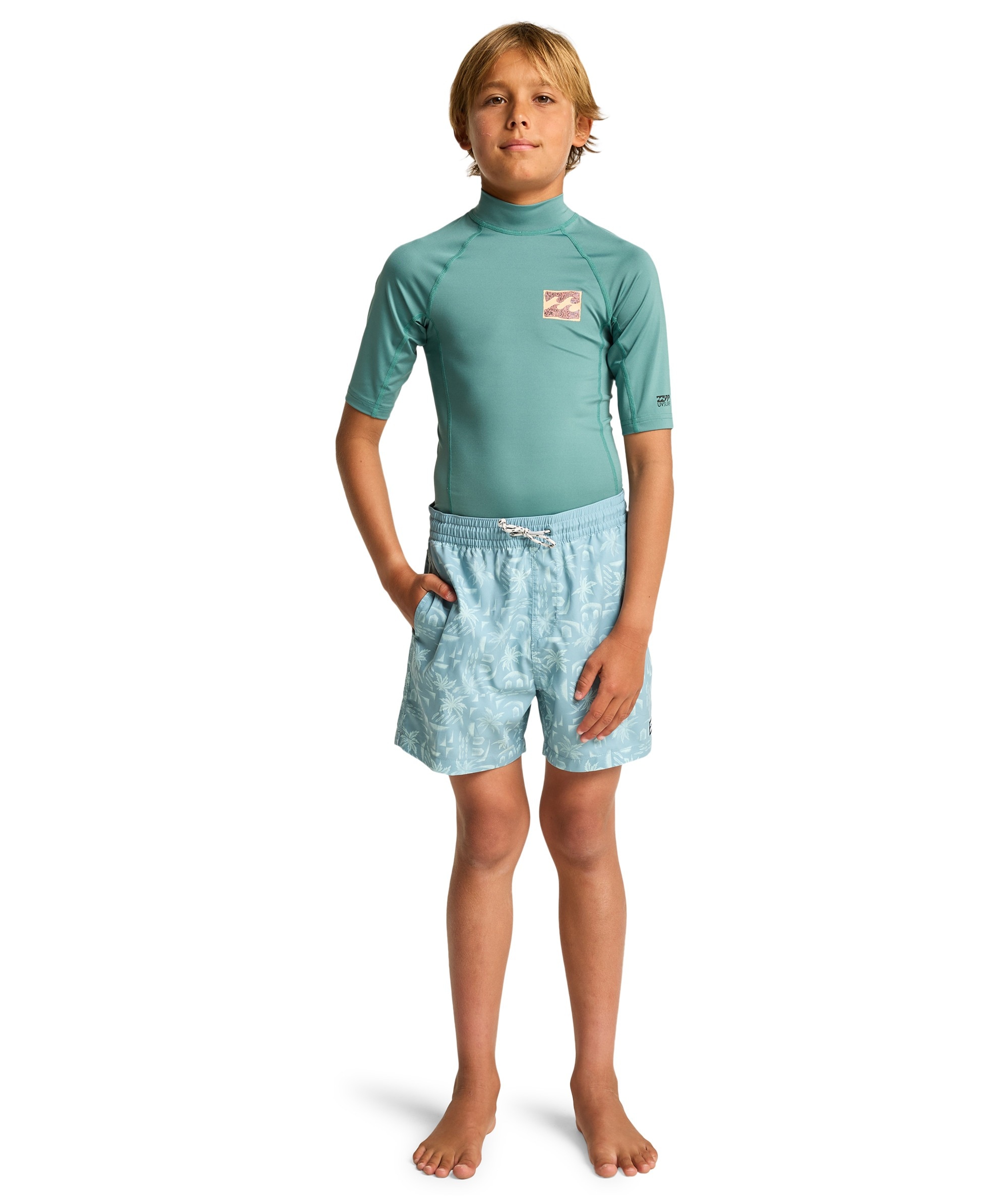 Billabong Strandshirt »RE ISHORT SLEEVEUE SHORT SLEEVE BOY« für Kinder und Jugendliche, sportlicher Stil, kurze Ärmel