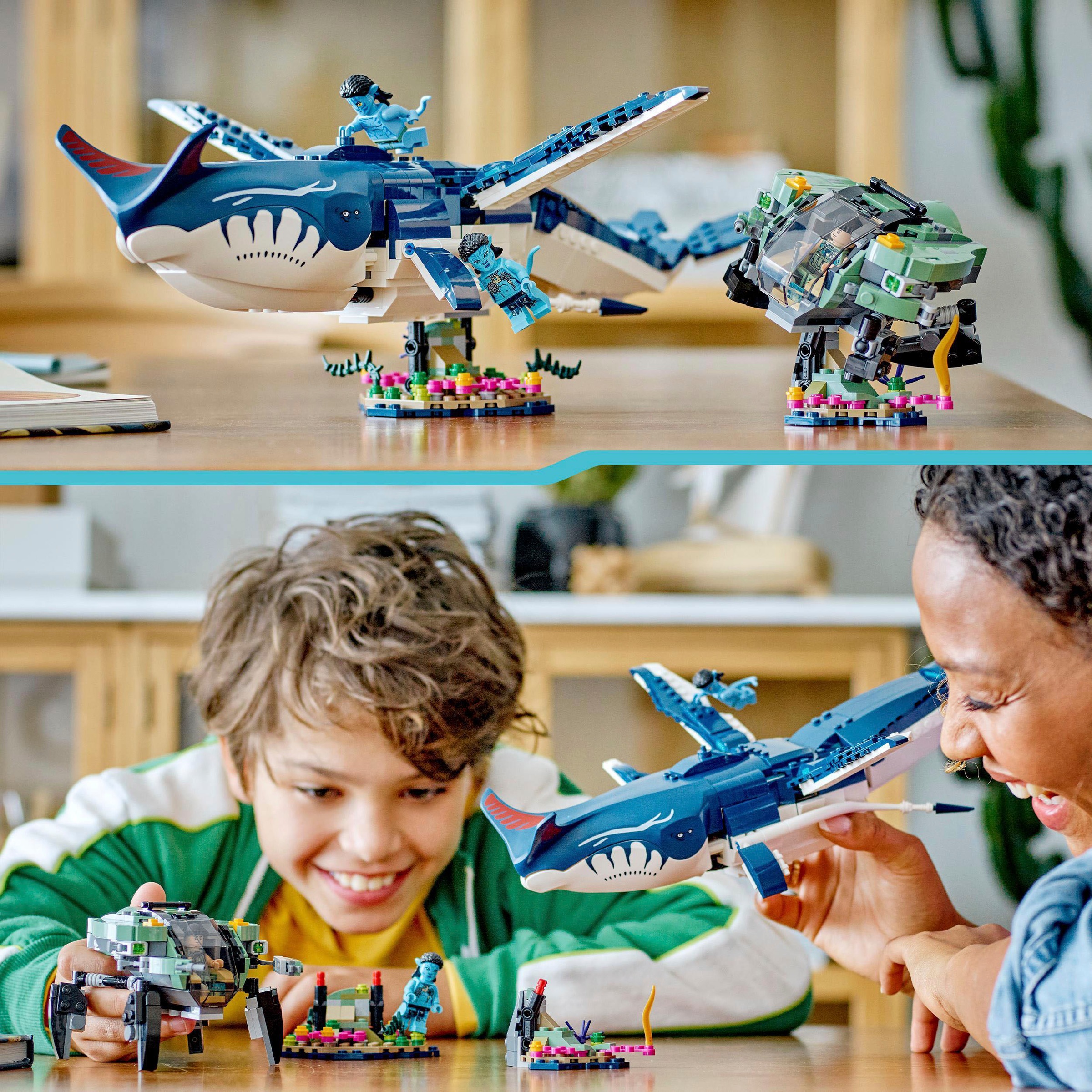 LEGO® Konstruktionsspielsteine »Payakan der Tulkun und Krabbenanzug (75579), LEGO® Avatar«, (761 St.), Made in Europe