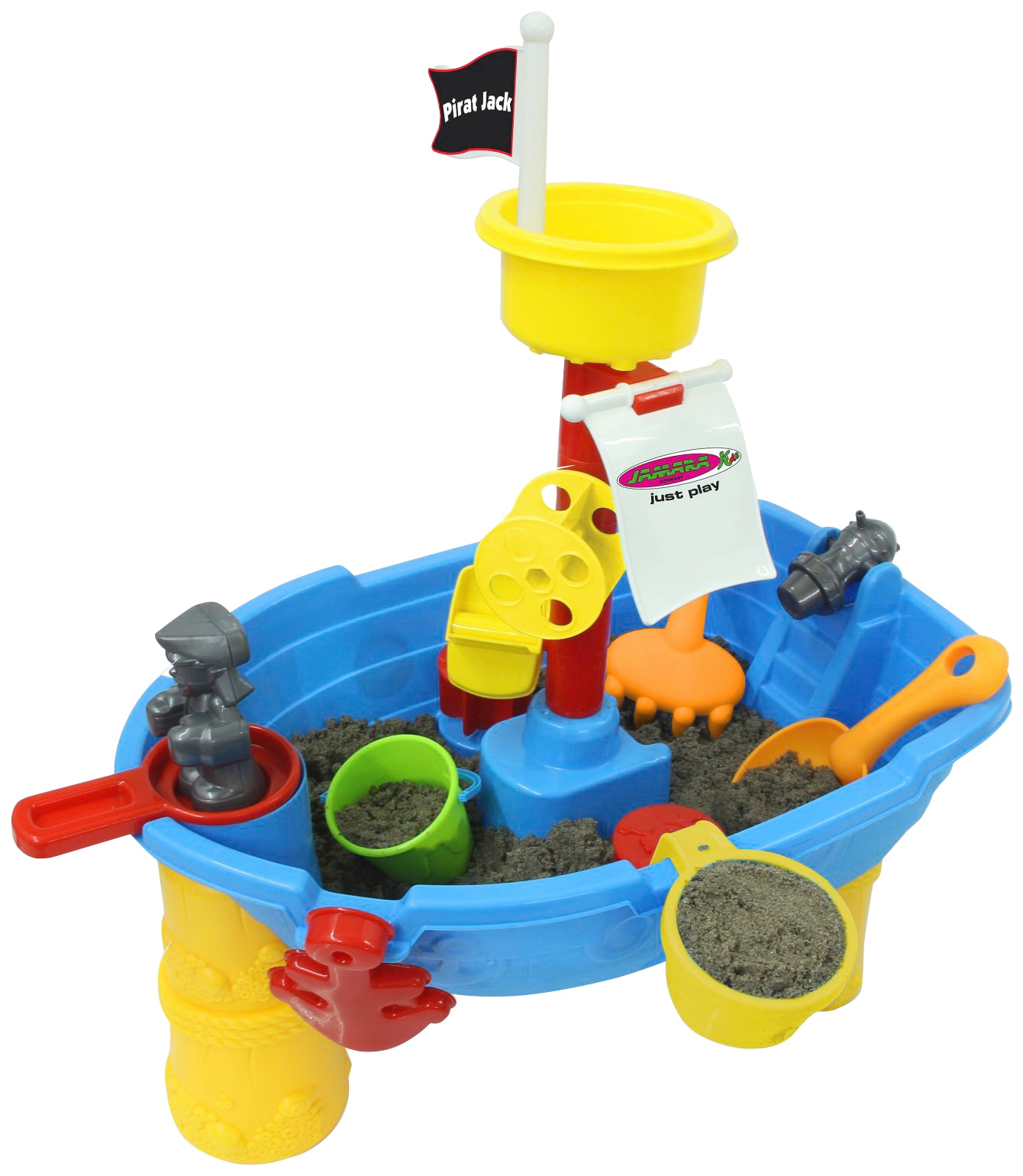 Jamara Wasserspieltisch »Pirat Jack«, für Kinder ab 2 Jahren, 21-teilig, BxLxH: 13x30x58 cm