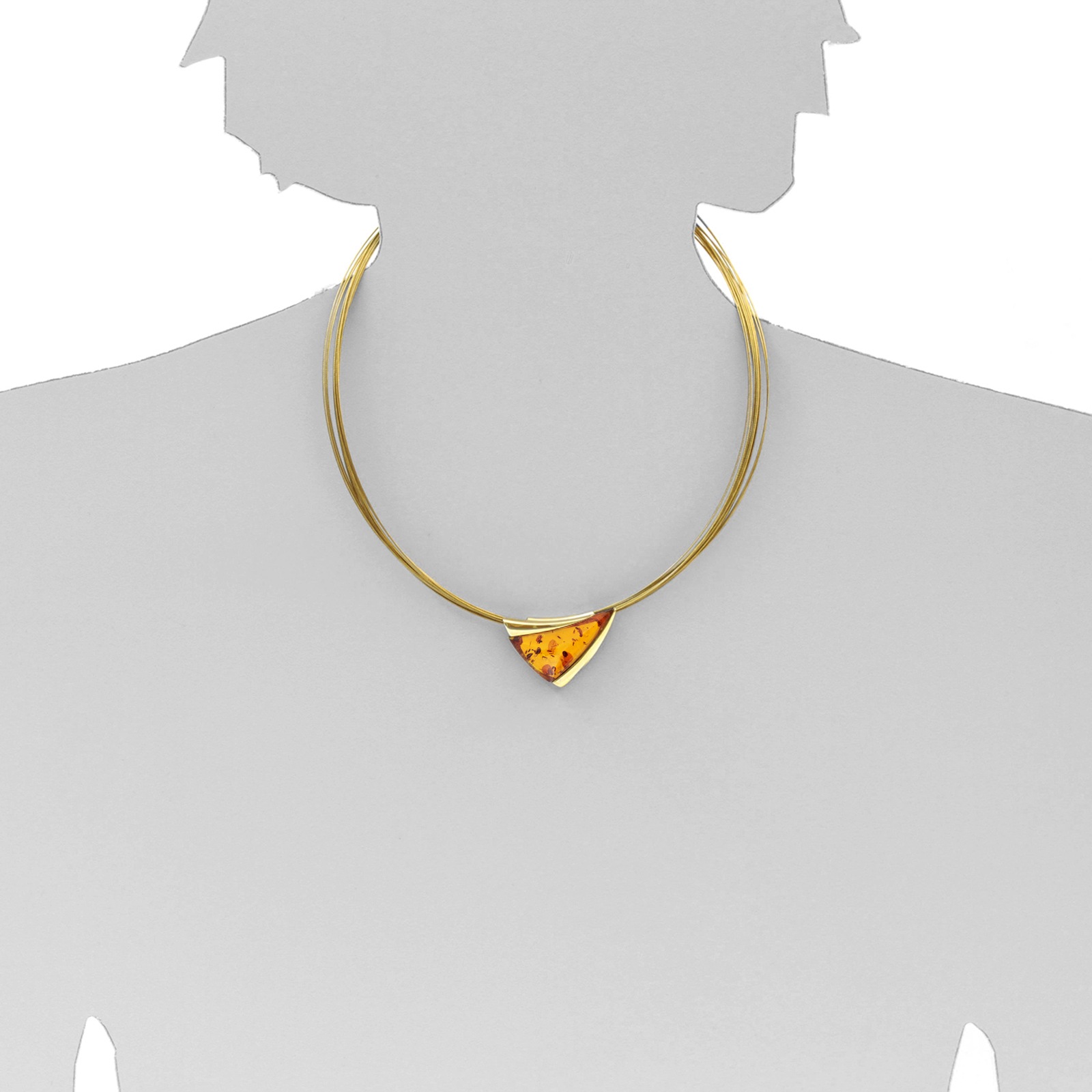 OSTSEE-SCHMUCK Collier »- Gleiter-Imke 32 - Gold 585/000 - Bernstein«