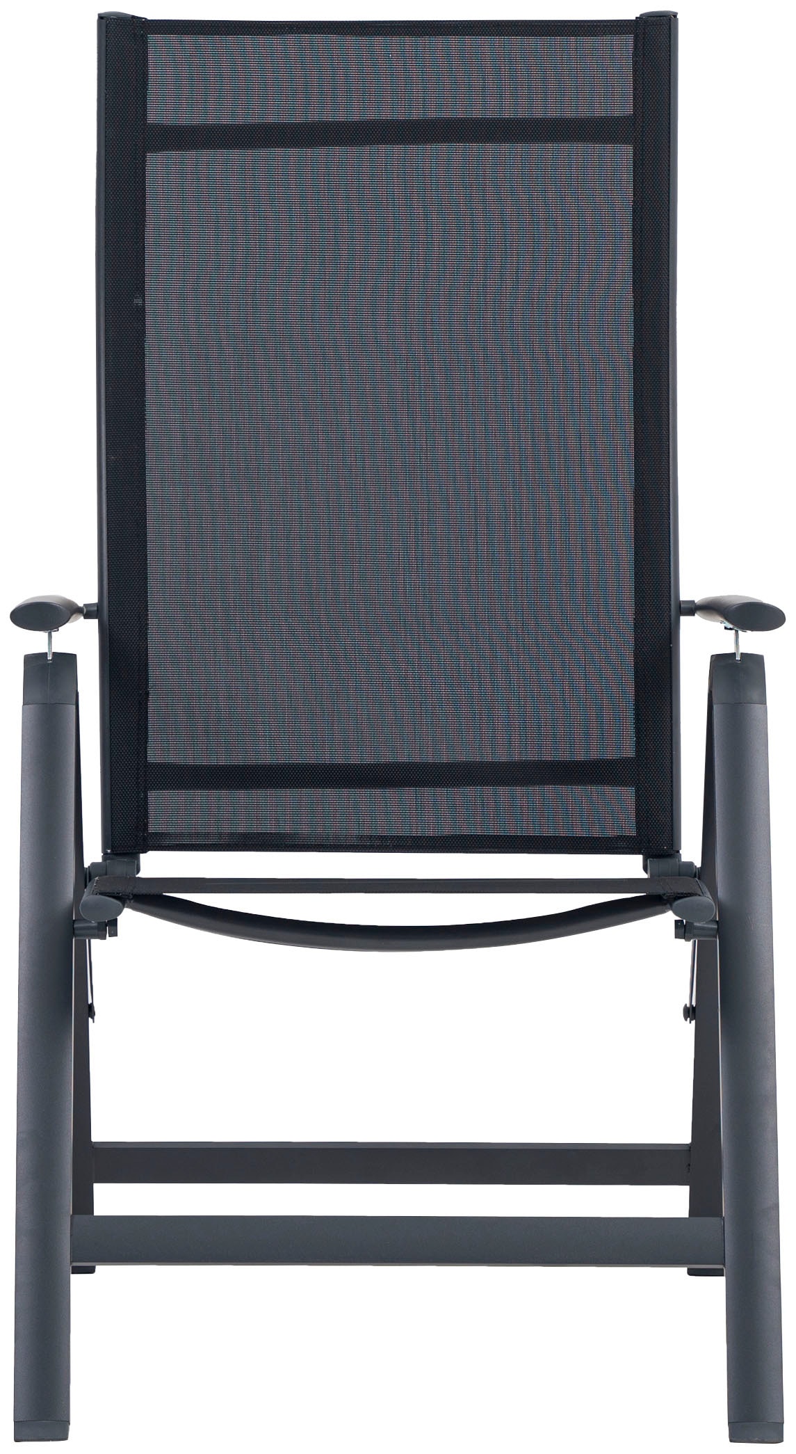 KONIFERA Garten-Essgruppe »Messina«, (Set, 7 tlg., 6x Sessel, 1x Tisch 160x90x74 cm, Aluminium, Textilgewebe), klappbar, 7-fach verstellbare Rückenlehne, Tischplatte aus Alulatten