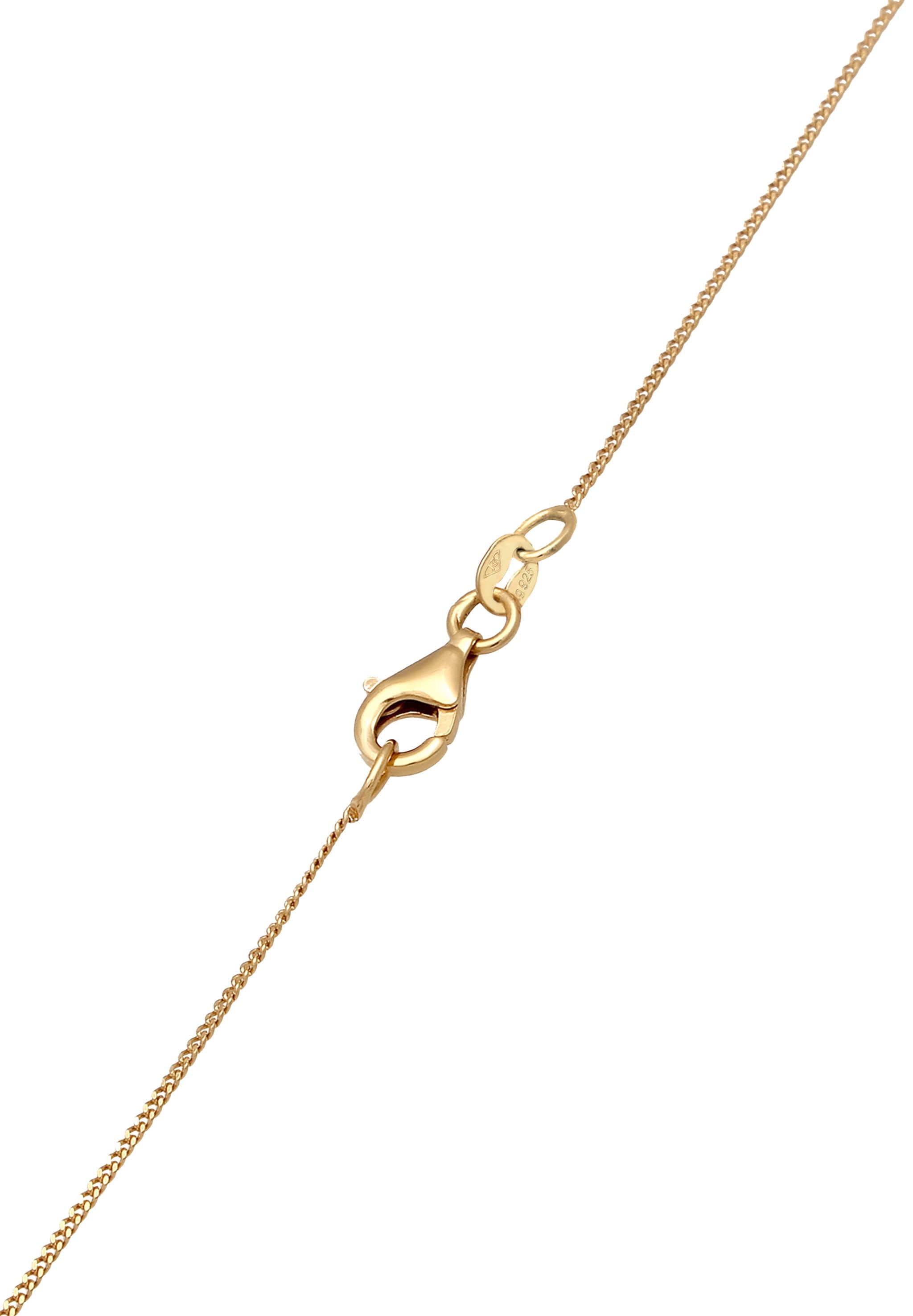 Elli Silberkette »Halskette Blume Synthetische Perle Weiß 925 Sterling Silber«