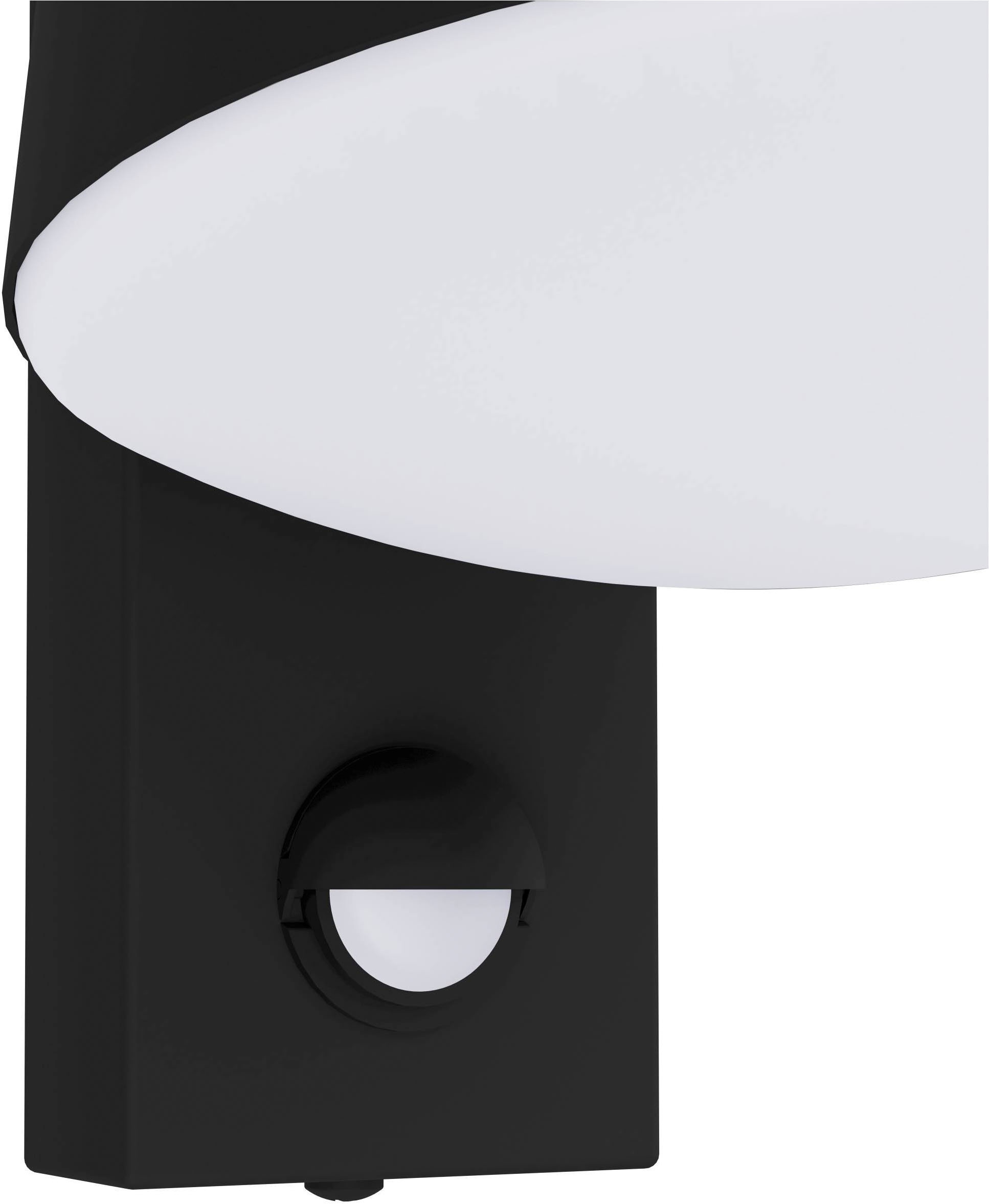 EGLO Wandleuchte »Caldiero Außen-Wandlampe, Außenlampe, Stahl und Kunststoff, E27, IP44« E27 1 Stk. Wand-/Deckenleuchte - L14 x H24 x AL18,5 cm - anthrazit - 1X10W exkl.