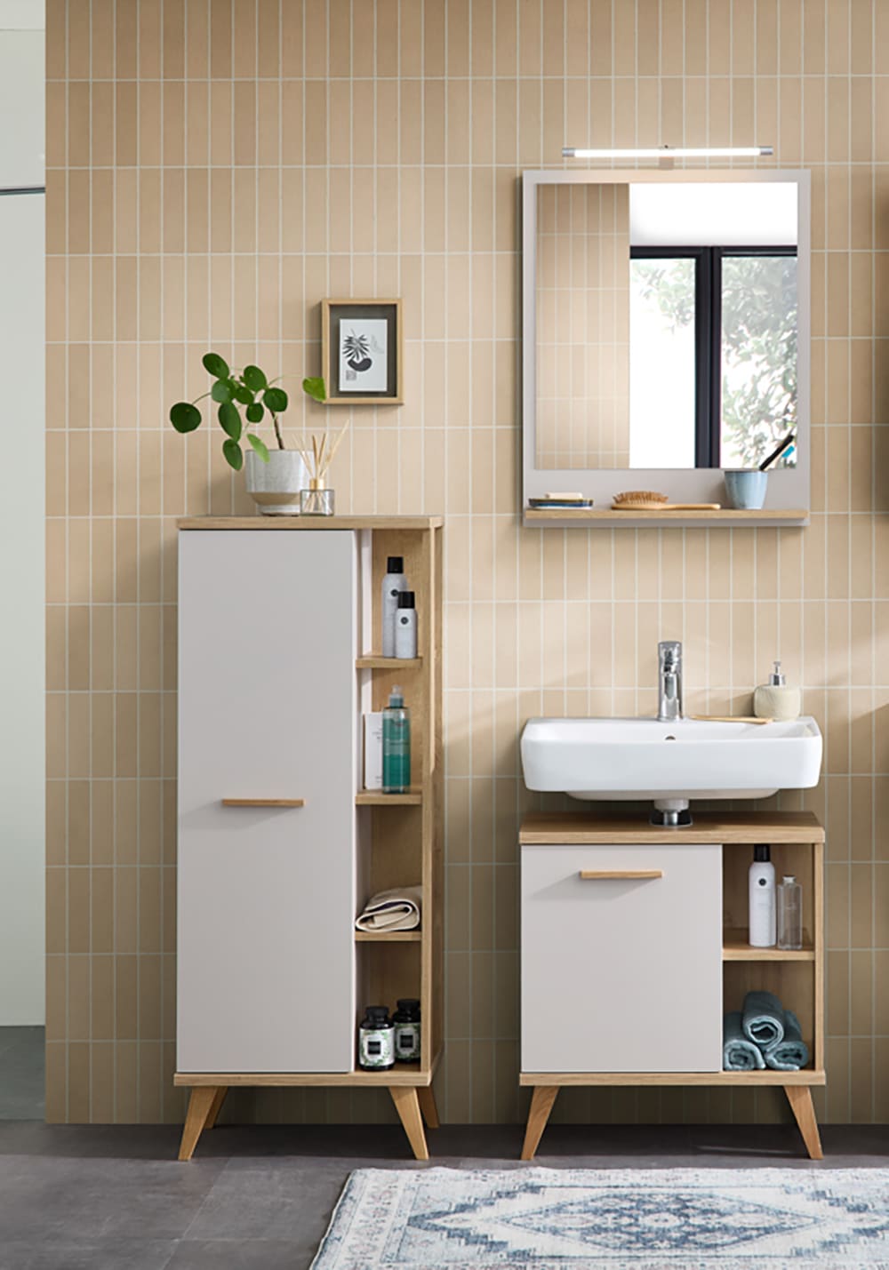 Saphir Badmöbel-Set »Quickset 966« 4 Stk. tlg.