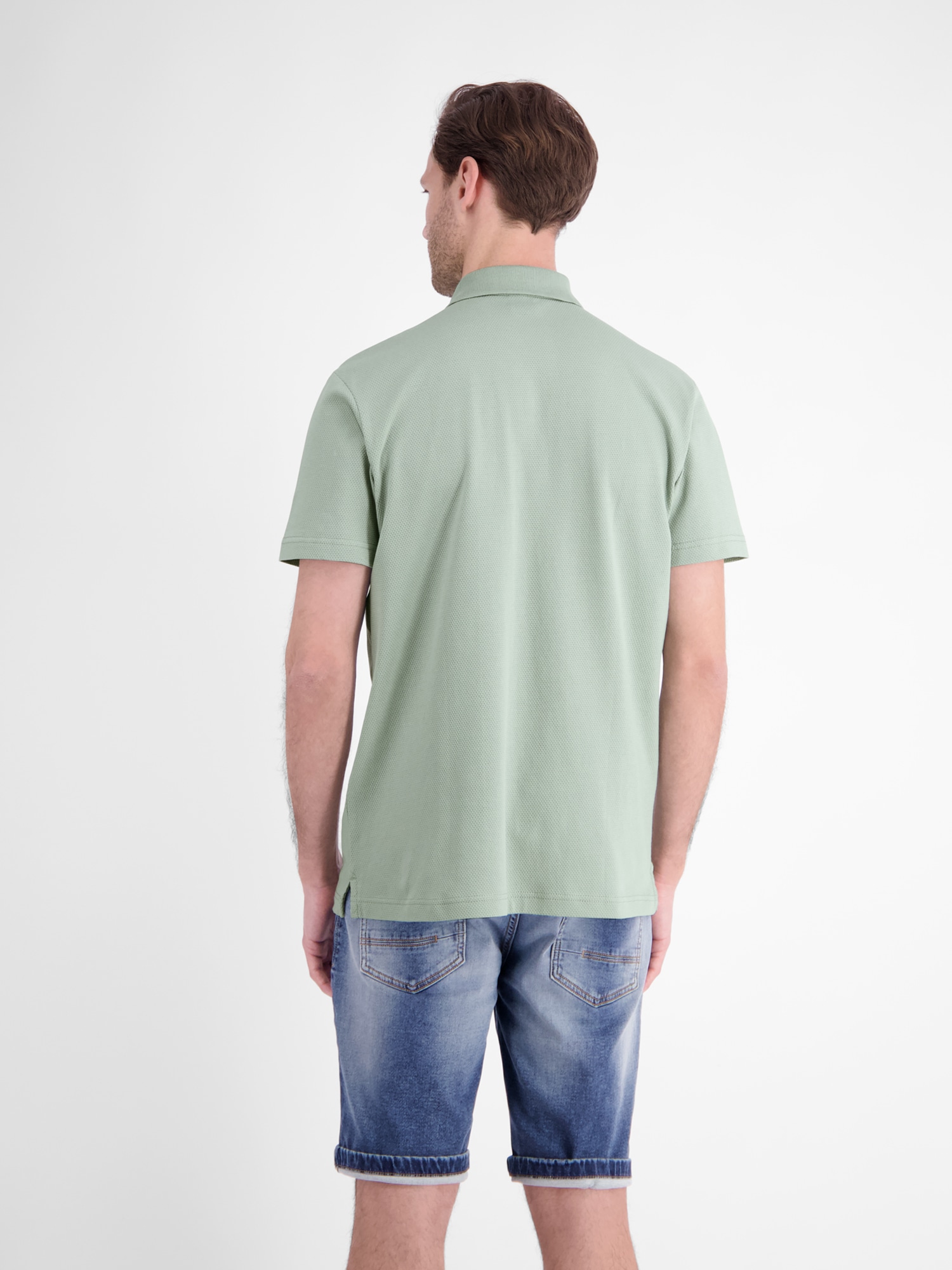 LERROS Poloshirt »Maskulines Poloshirt aus Baumwolle mit griffiger Struktur«