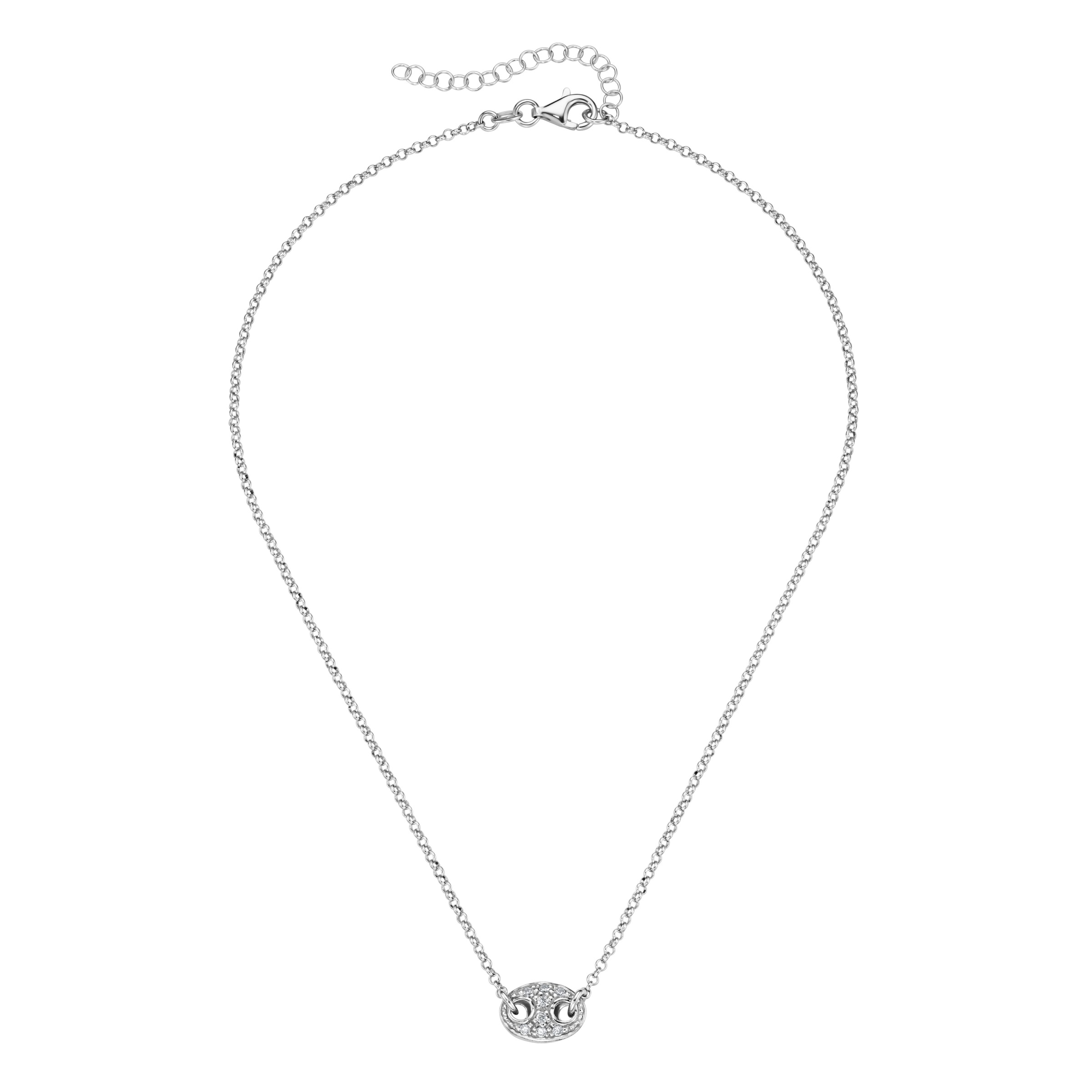 Smart Jewel Collier »Collier Mittelteil mit Zirkonia, Silber 925«