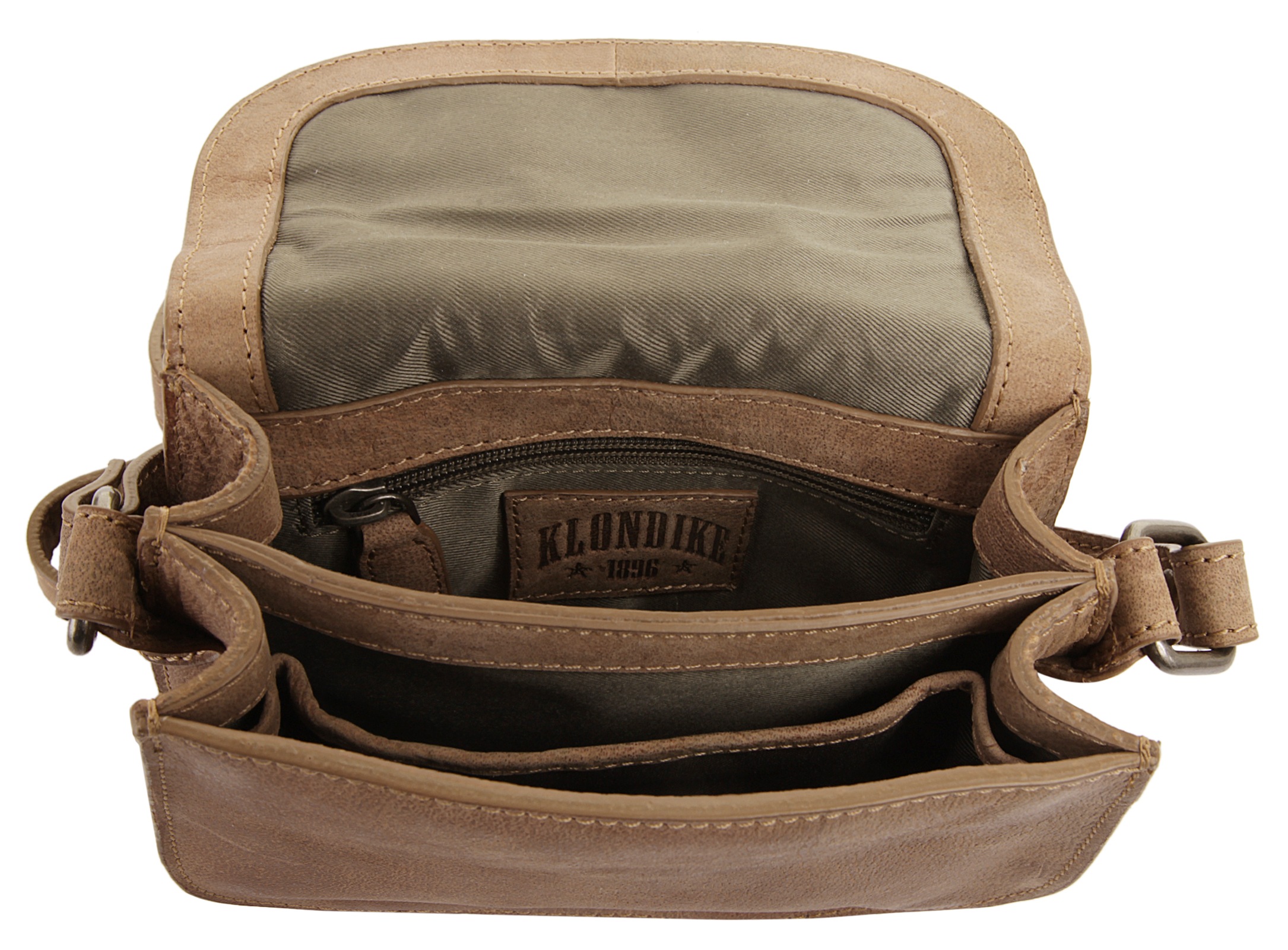 Klondike 1896 Umhängetasche »CAREY«, echt Leder