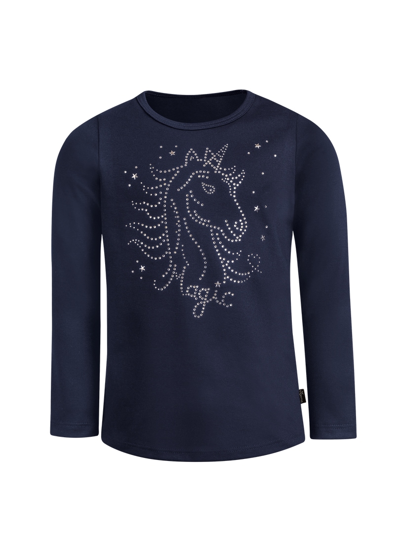 Trigema Longsleeve »TRIGEMA Langarmshirt mit Glitzer-Einhorn«, (1 tlg.)
