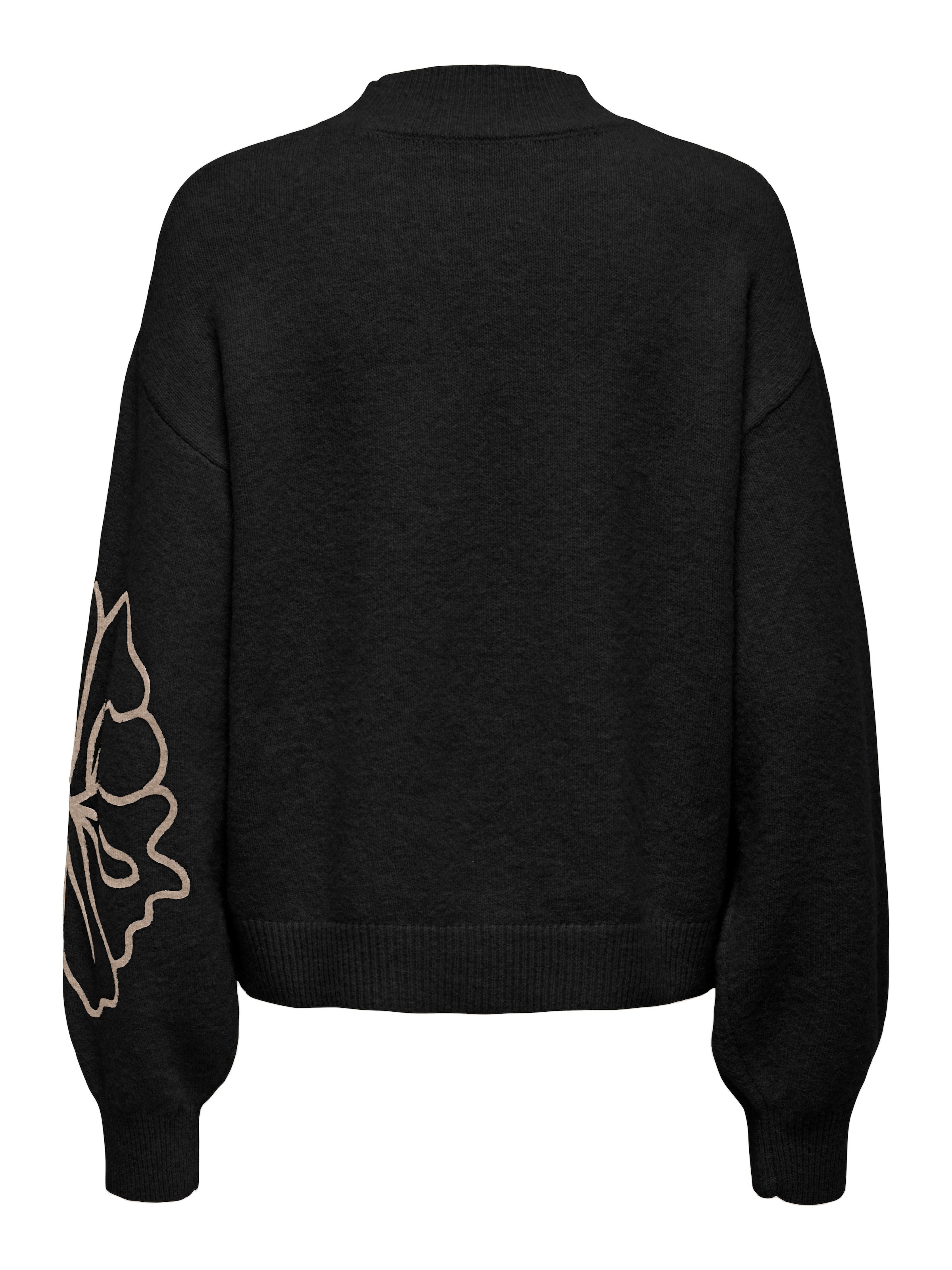 JDY Strickpullover »JDYJELLA L/S FLOWER PULLOVER KNT NOOS« Materialmix, regular fit