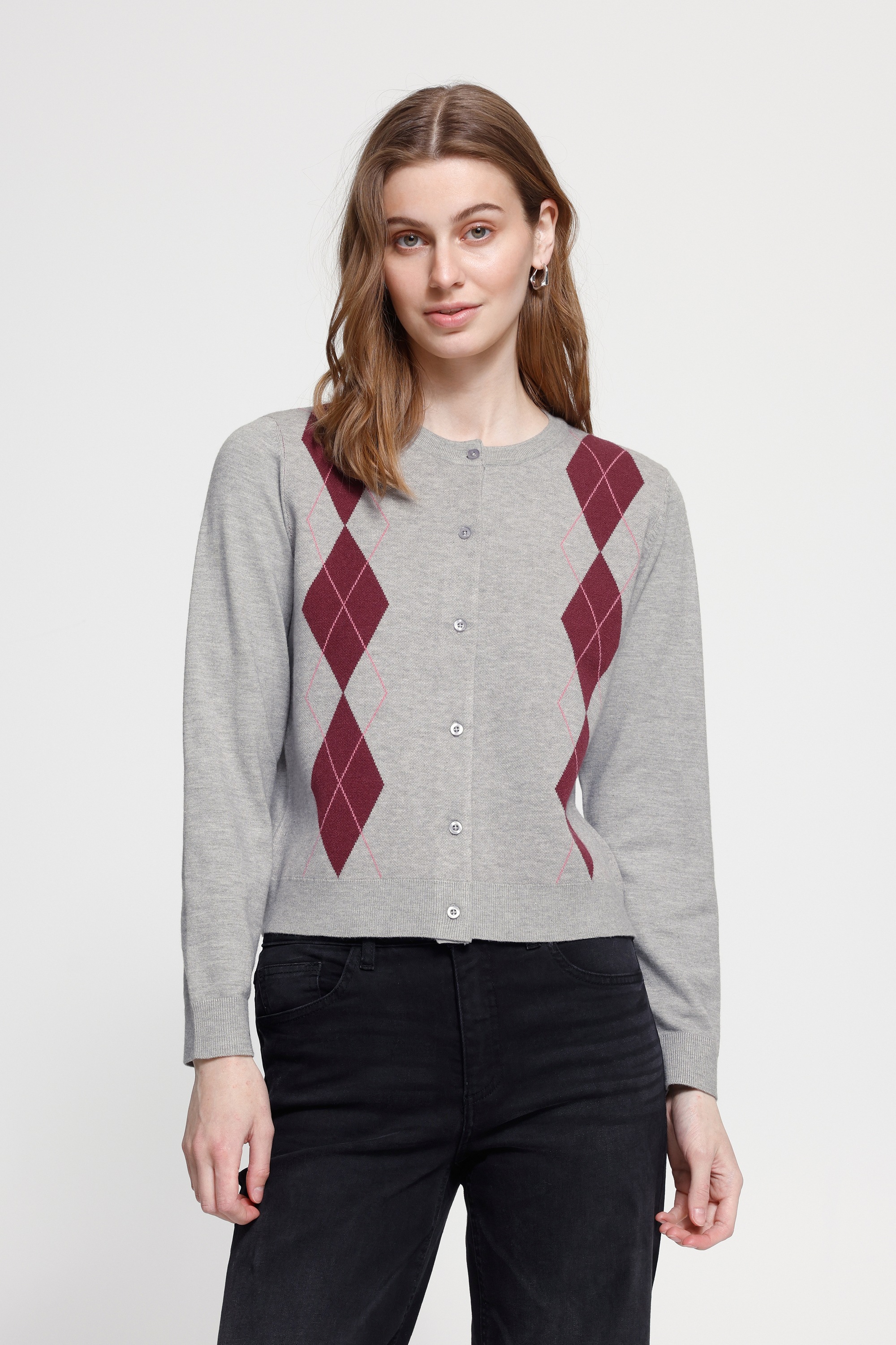 Ichi Strickjacke »Damen Langarm IHFOLEY«