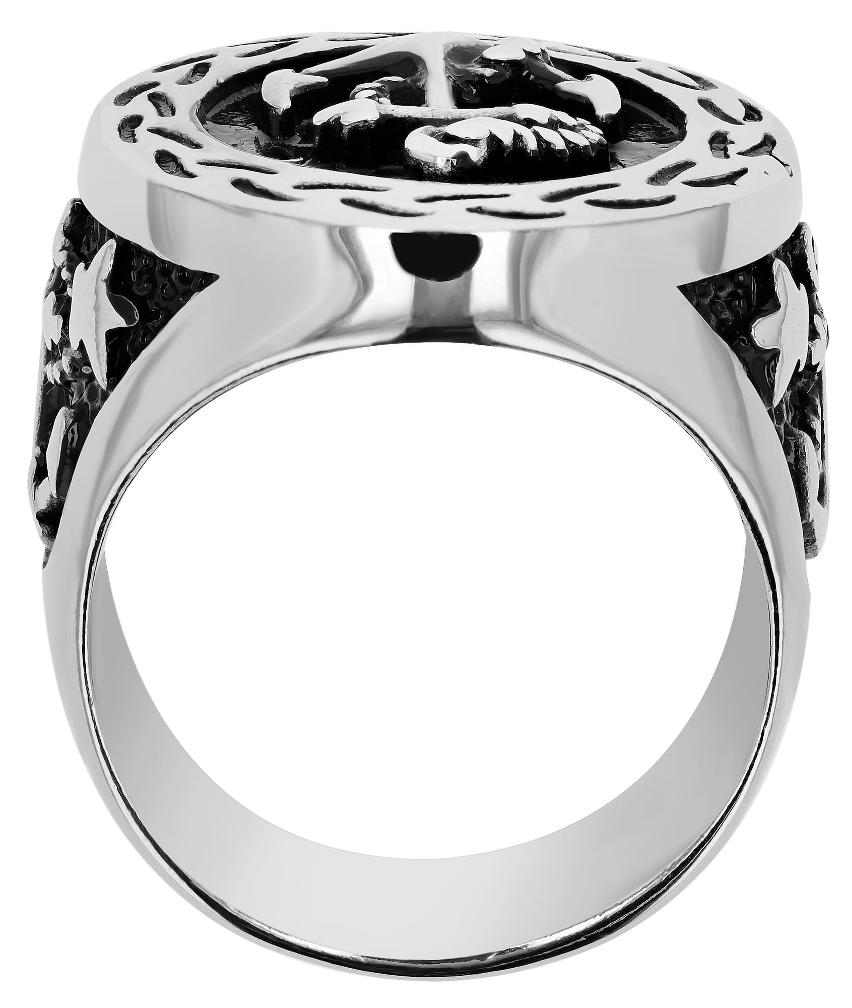 Adelia´s Fingerring »Herren Ring aus Edelstahl«