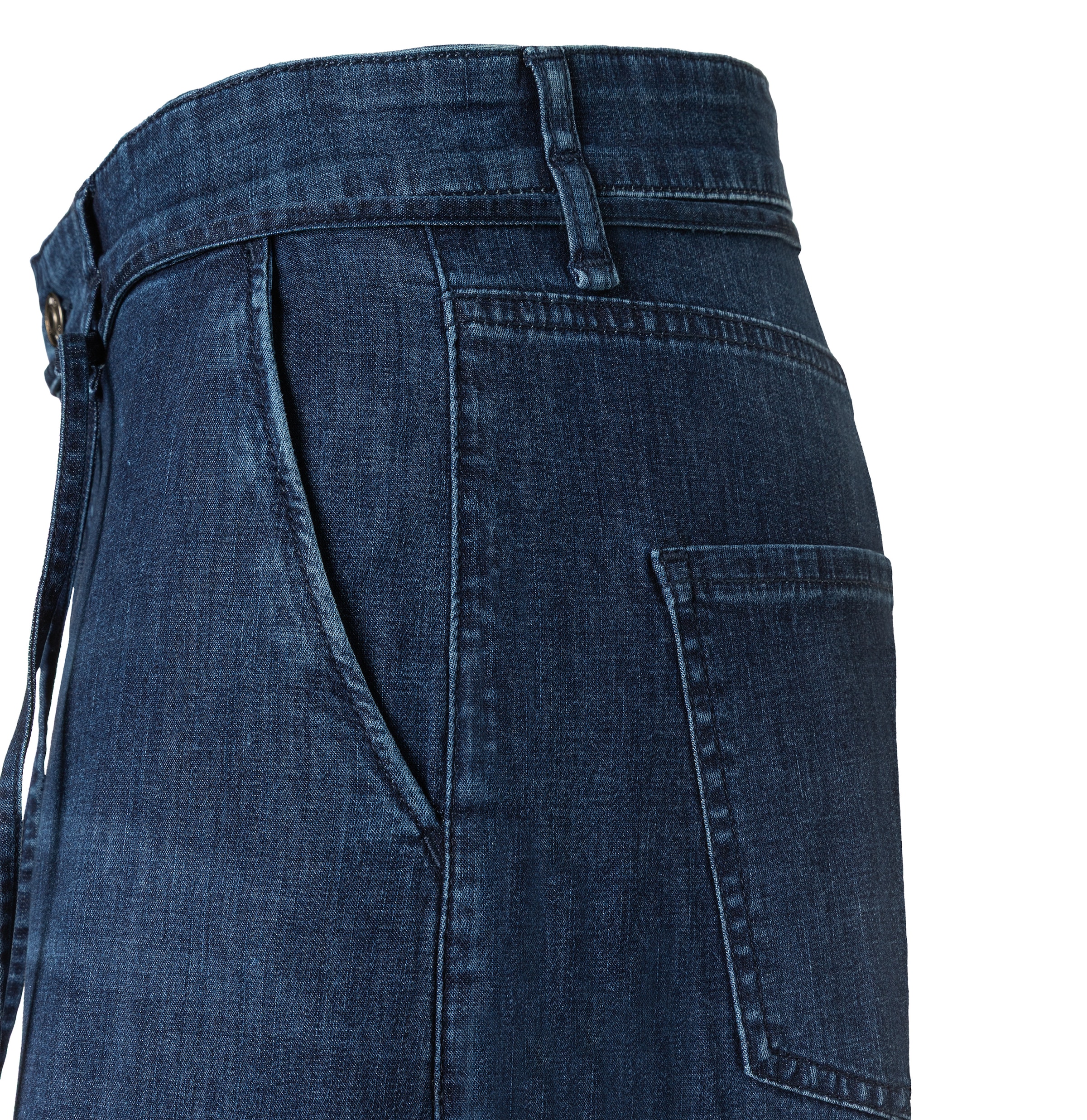 MAC Weite Jeans »WENDY« mit Denim-Binde-Gürtel