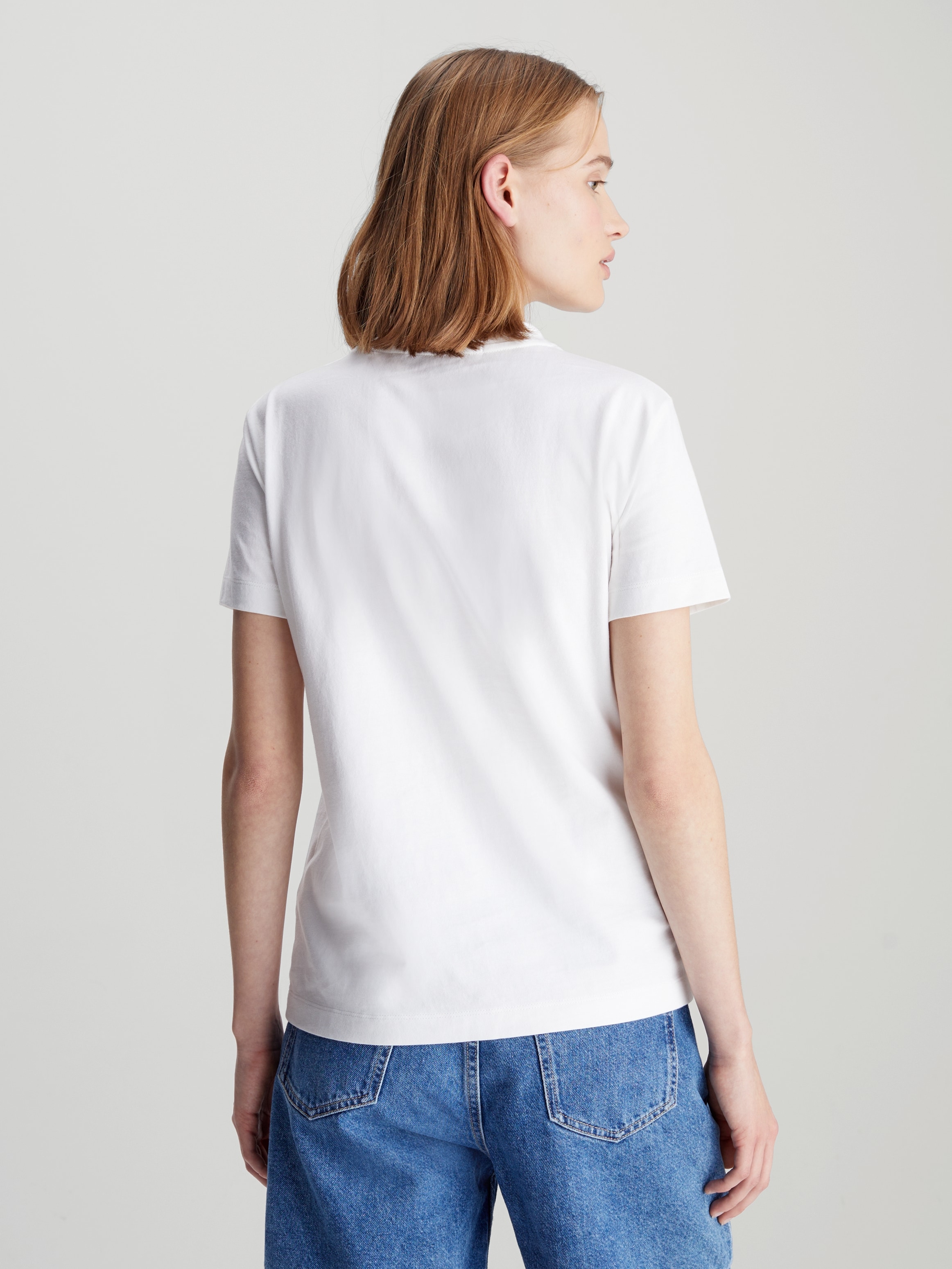 Calvin Klein Jeans T-Shirt »STACKED INSTITUTIONAL REG TEE«, mit Logoschriftzug