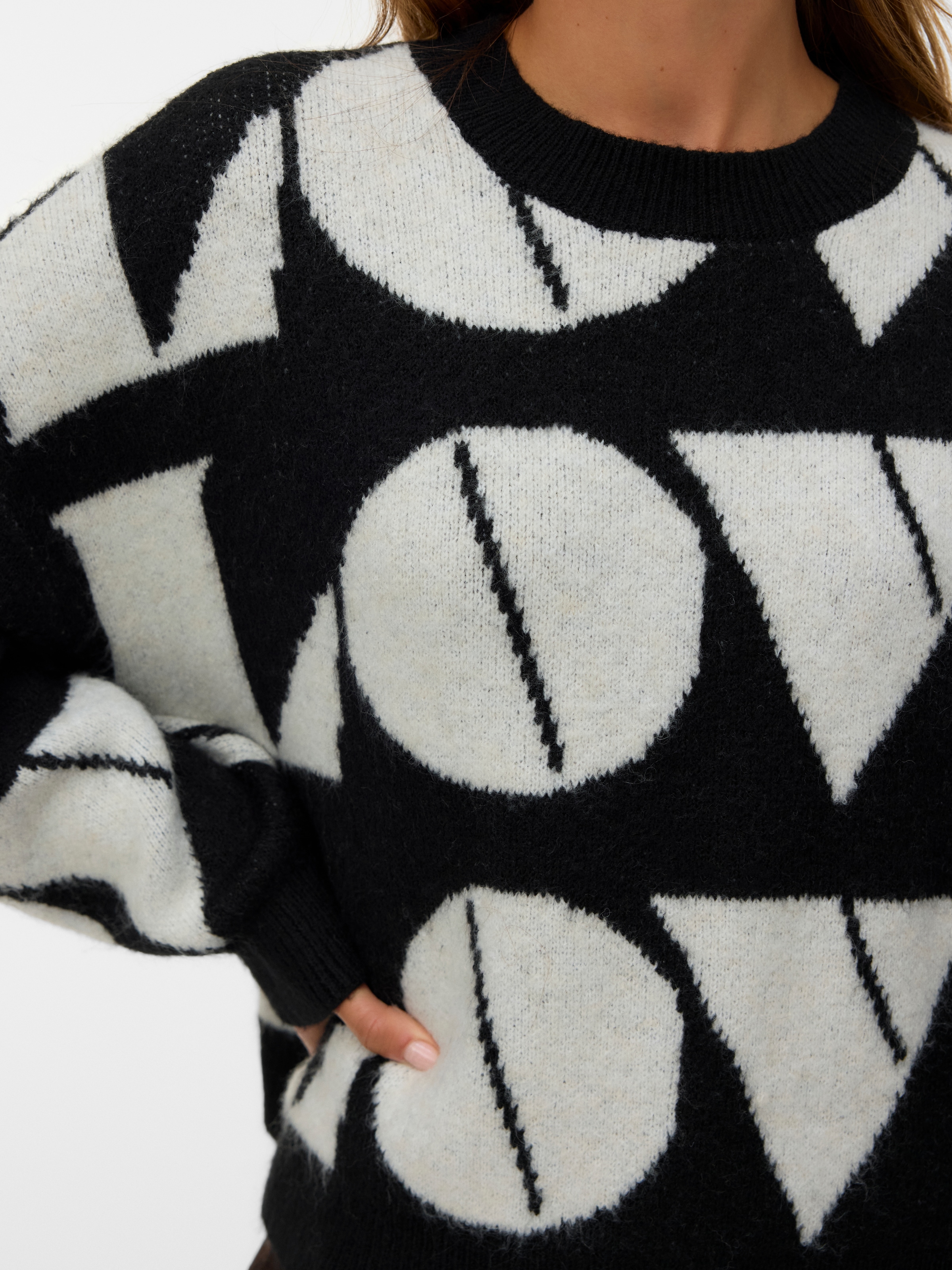 Vero Moda Strickpullover »VMLOVE LS O-NECK PULLOVER BOO«