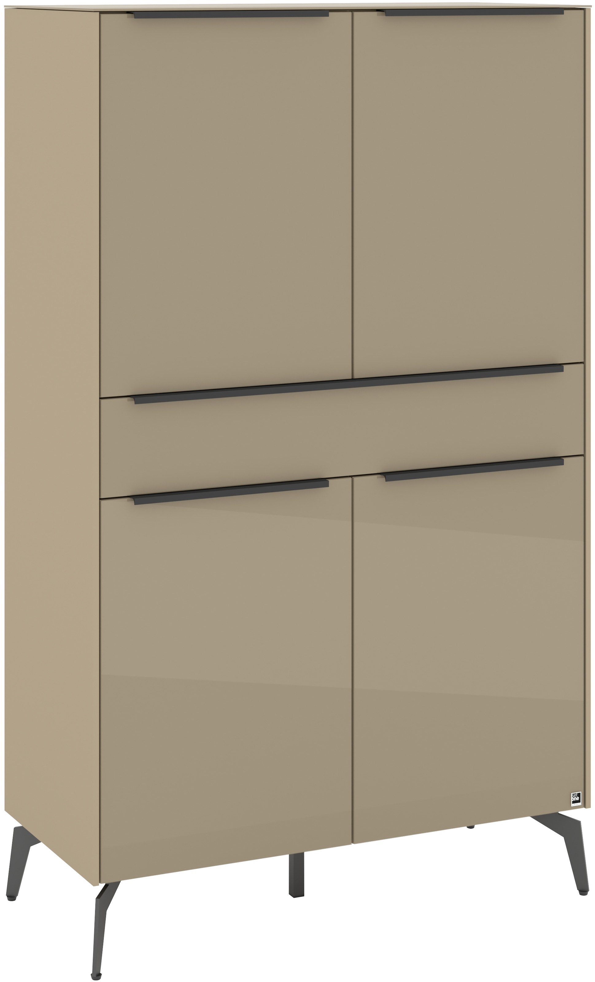 set one by Musterring Highboard »Reno« 1 Stk. tlg. Mit Winkelfuß in diversen Farben, 155 cm Höhe & Farbauswahl