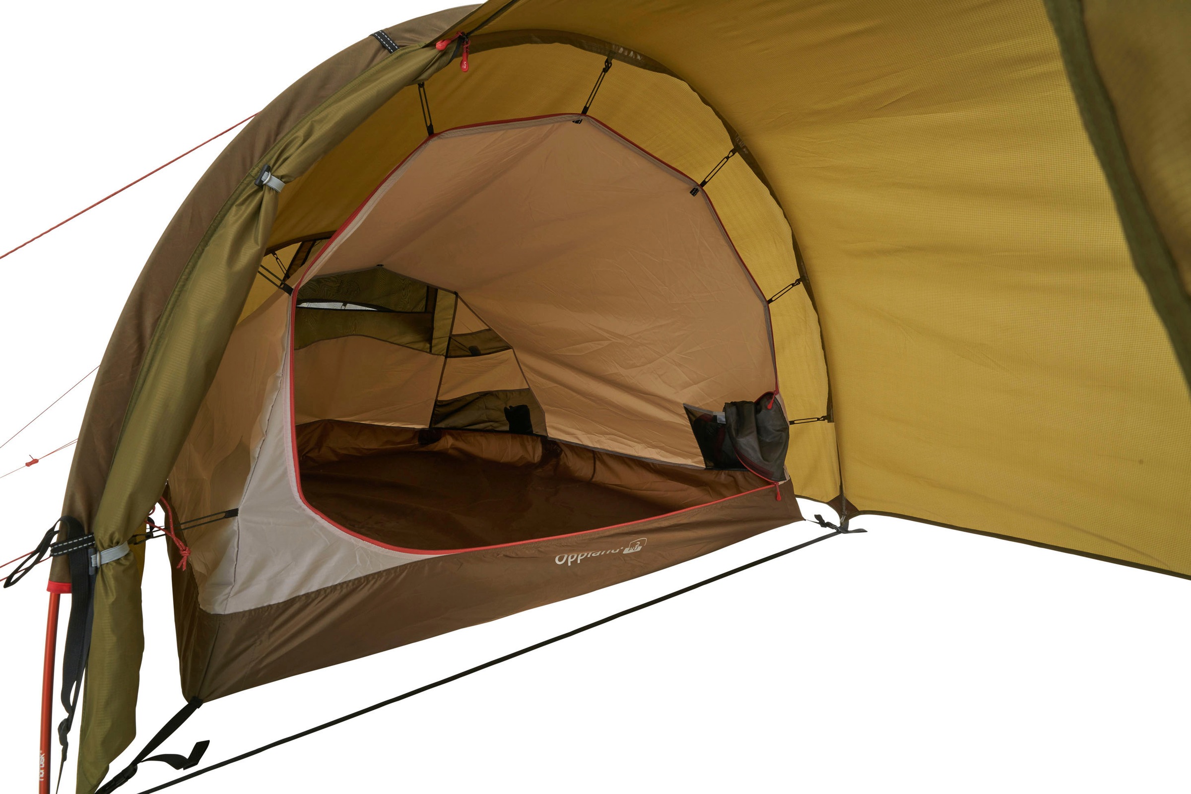 Nordisk Tunnelzelt »Oppland 2 (2.0) PU Tent Dark Olive«, 2 Personen, (Packung, 1 tlg.)
