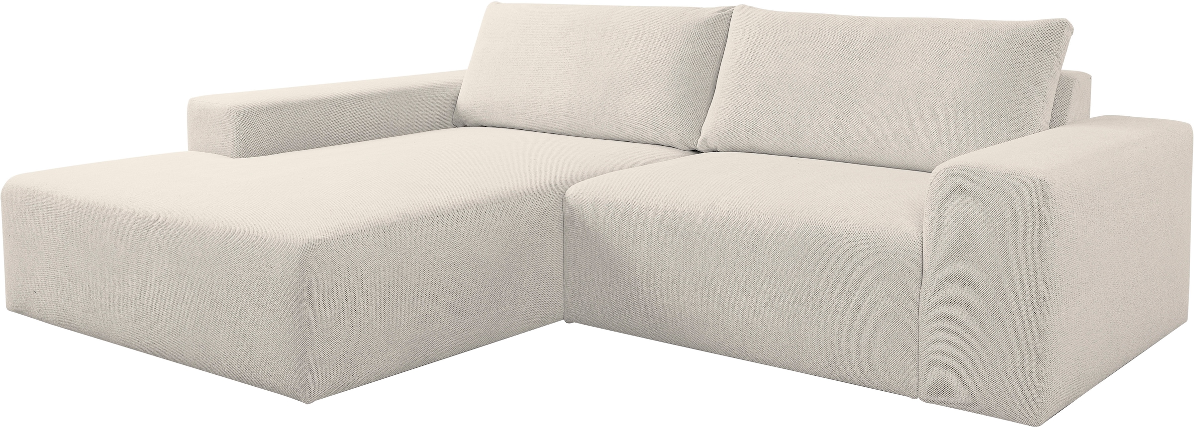 WERK2 Ecksofa »Rio, elegant & bequem, Breite 262 cm, L-Form« Puristisches Design mit maximalem Komfort