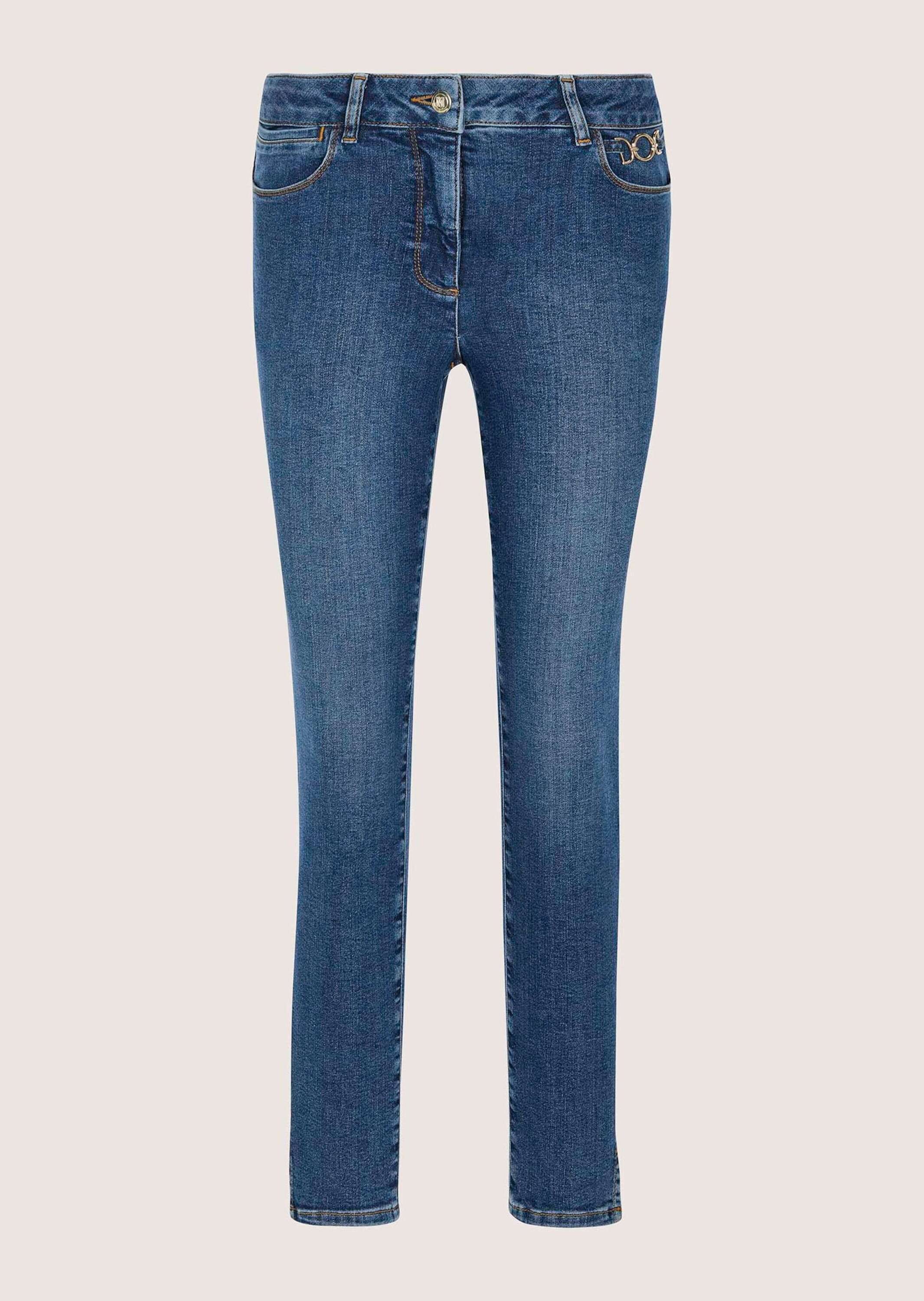 MADELEINE Regular-fit-Jeans »Jeans Slim-Fit Jeans mit Kettendetail«