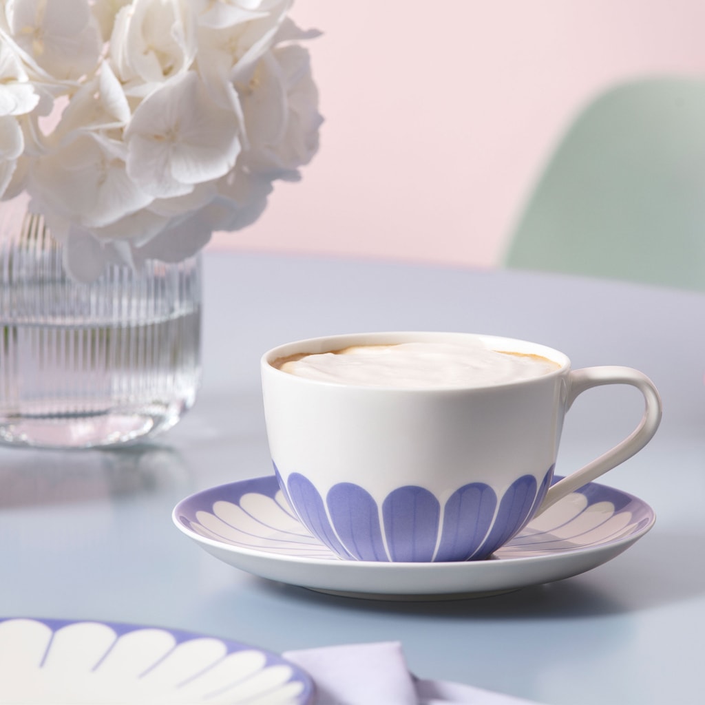 Villeroy & Boch Tasse »Cappuccinotassen Fleur Couleur 300 ml 6er Set« Spülmaschinenfest, Mikrowellensicher