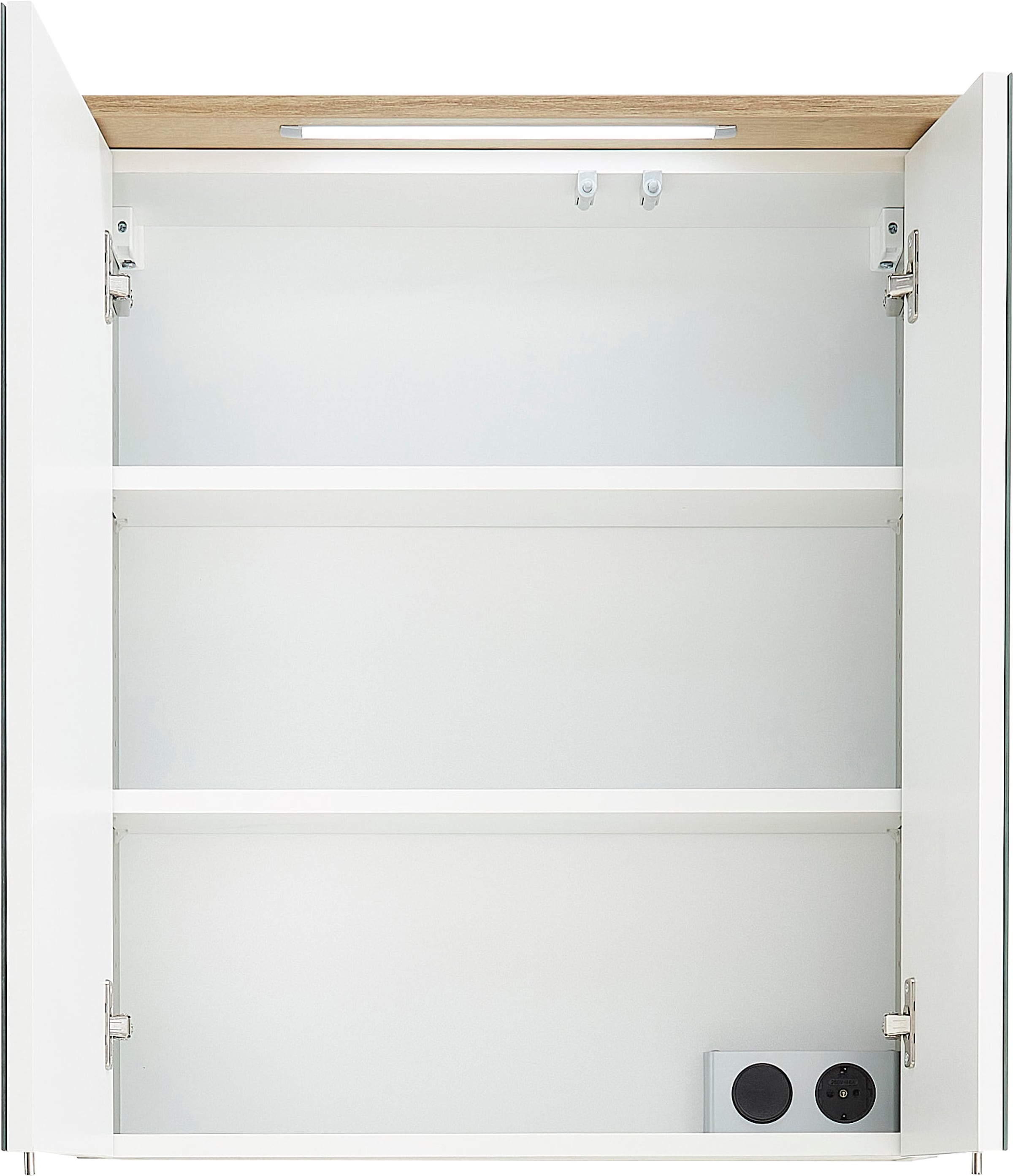 PELIPAL Spiegelschrank »Quickset 963«, Breite 60 cm, 2-türig, eingelassene  LED-Beleuchtung, Steckdosenbox bestellen online bei OTTO | Hängeschränke