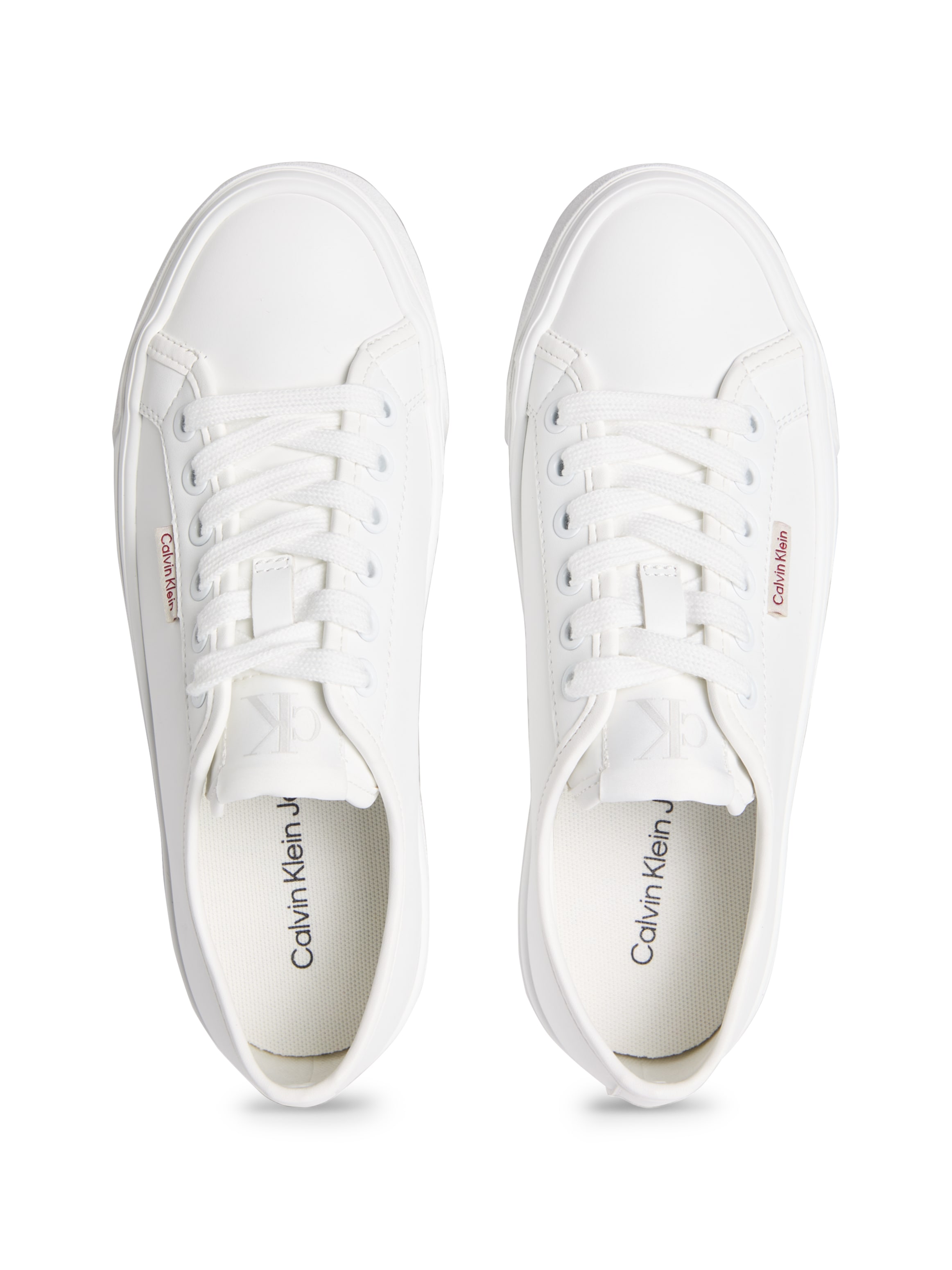 Calvin Klein Jeans Plateausneaker »VULC FLATFORM LTH«, Schnürschuh, Halbschuh, Freizeitsneaker in schlichter Optik