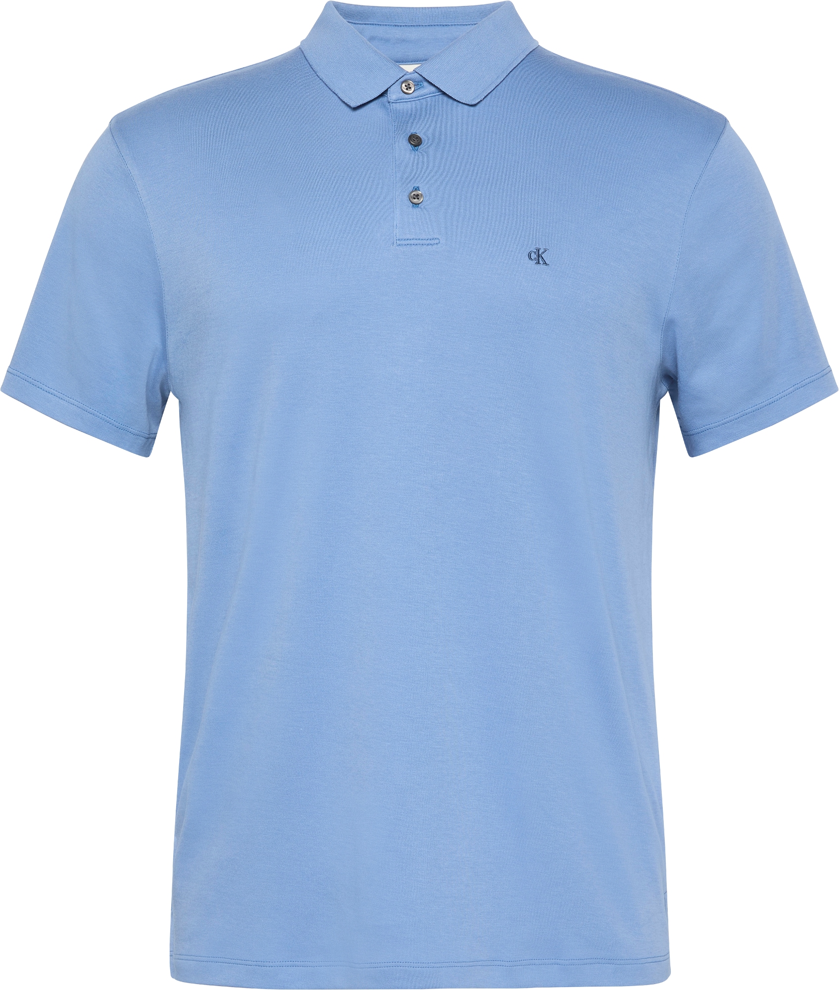 Calvin Klein Poloshirt »SS SUPIMA CHEST EMB POLO«, Mit Rundhalsausschnitt