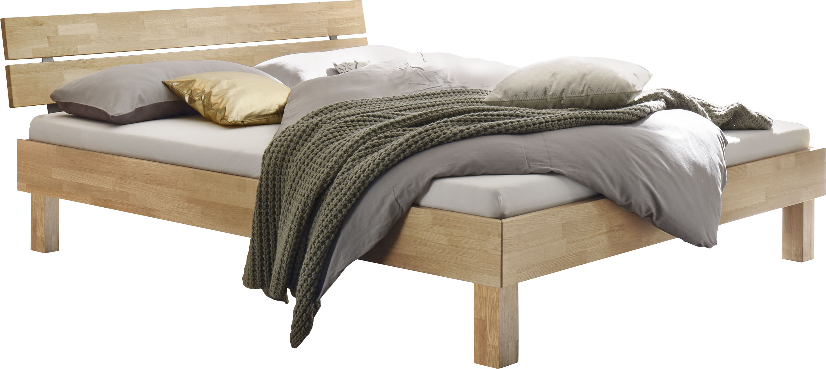 Hasena Holzbett »Prato« Fußhöhe 25 cm in braun, Größe Liegefläche B/L: 90 cm x 200 cm