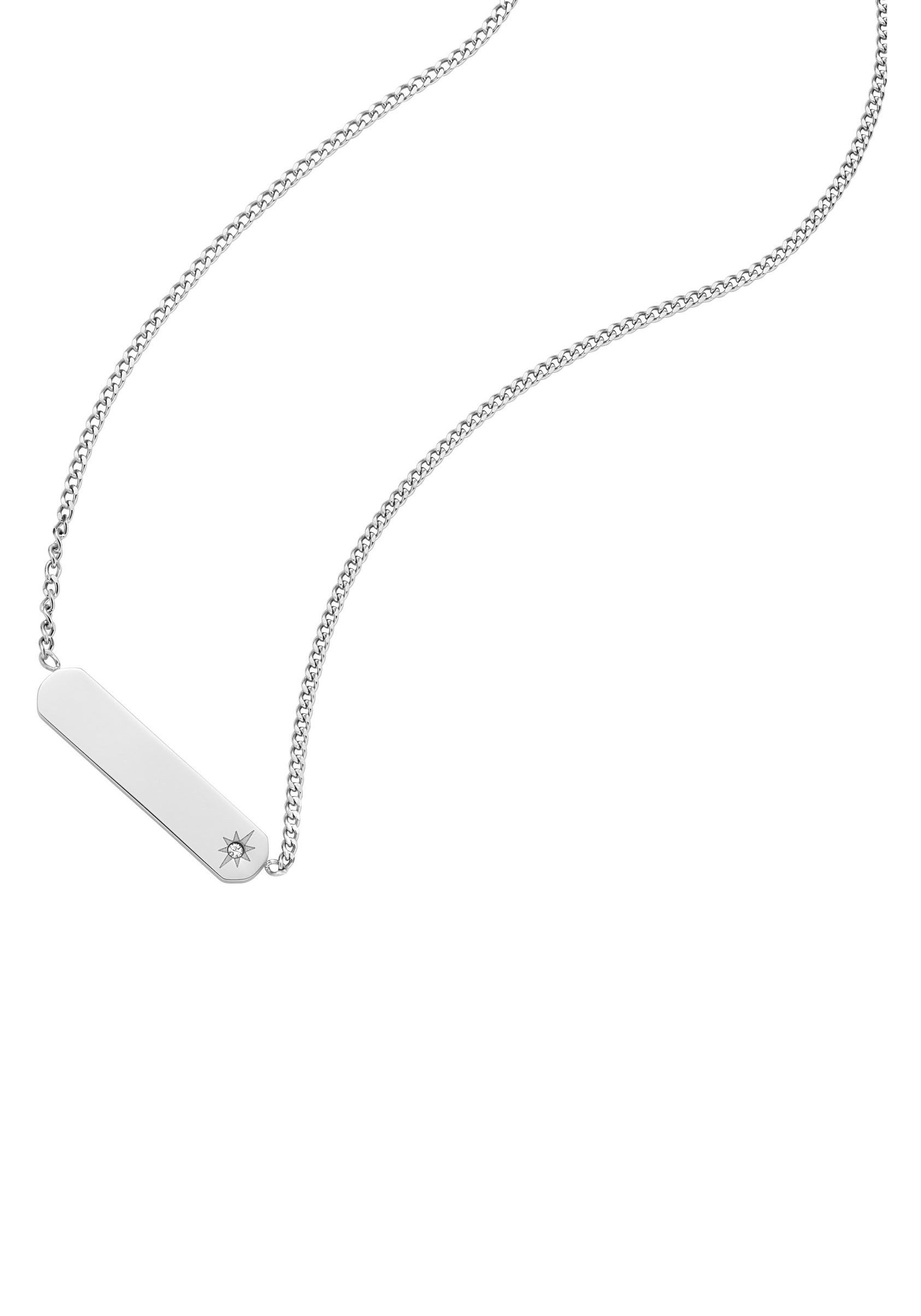 Fossil Kette mit Anhänger »LANE, JF04134040«, mit Glasstein