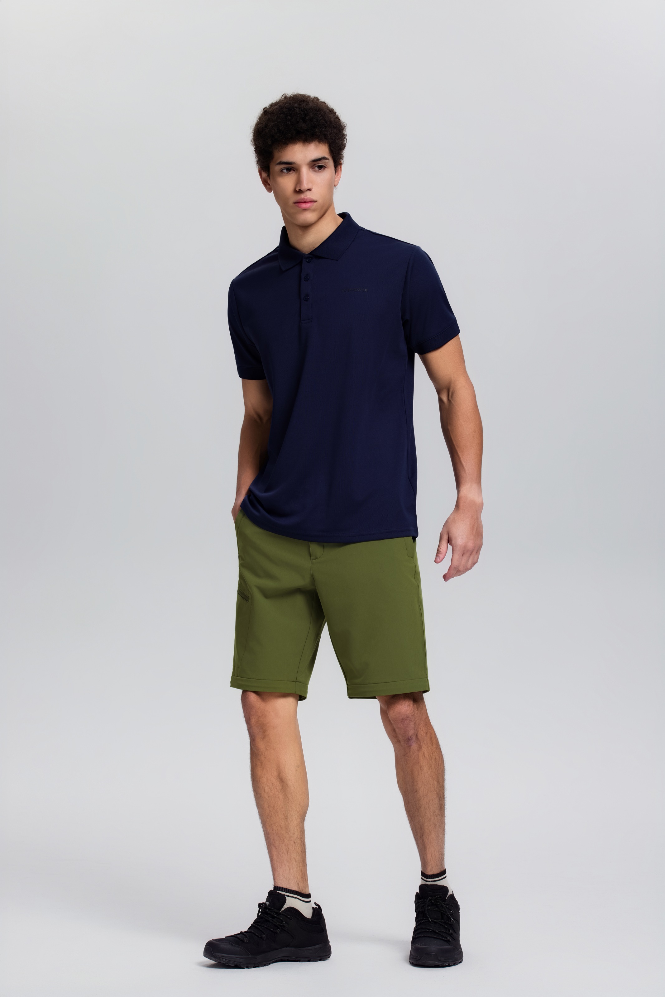 Icepeak Poloshirt »H POLOSHIRT BELLMONT« Kurzarm-Ausführung, mit Polokragen und Knopfleiste, unifarben