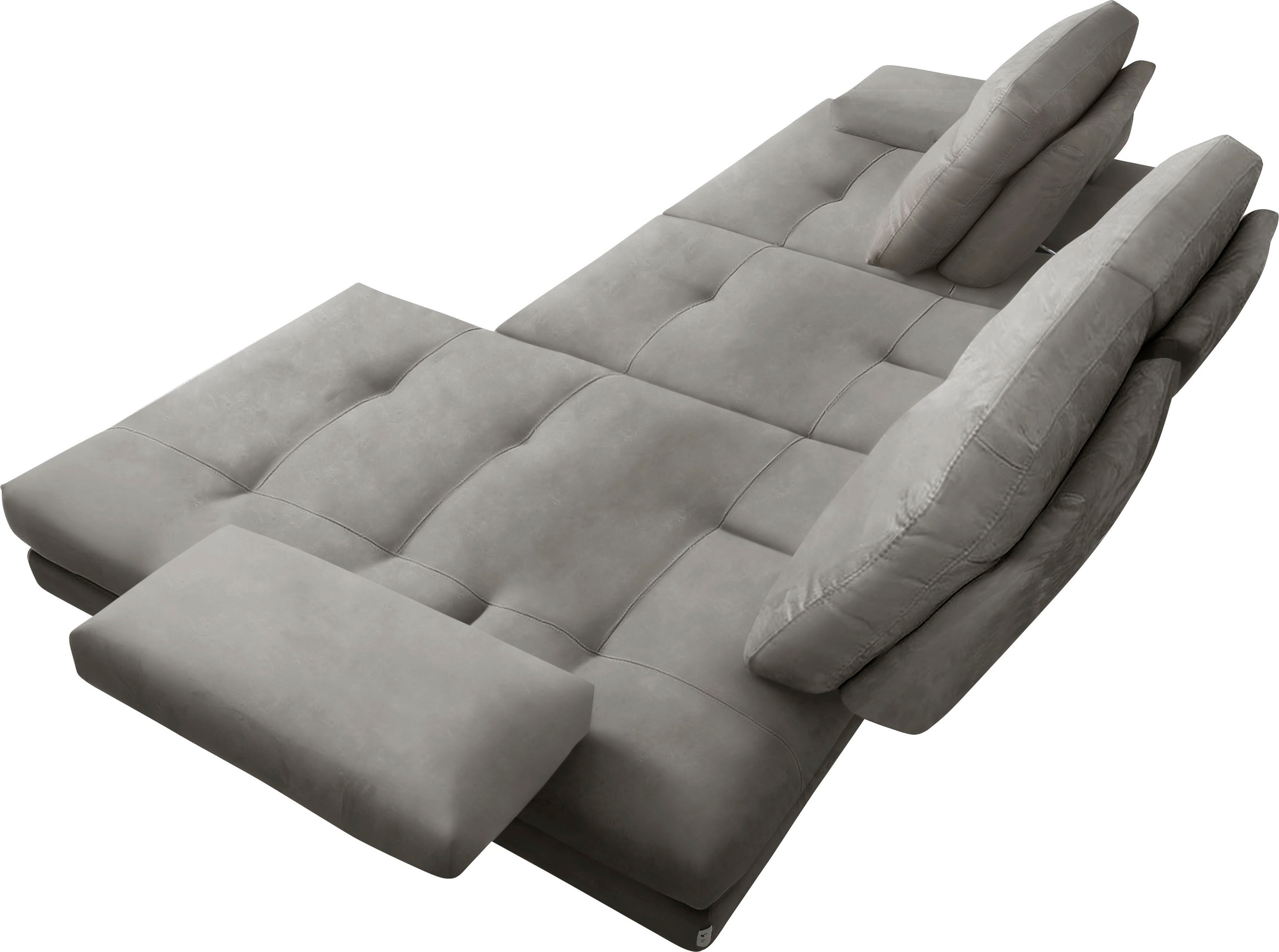 CALIA ITALIA Ecksofa »Toby Wing, L-Form, Designsofa mit sensationellem Sitzkomfort«, inklusive Sitztiefenverstellung, Füße in chrom glänzend